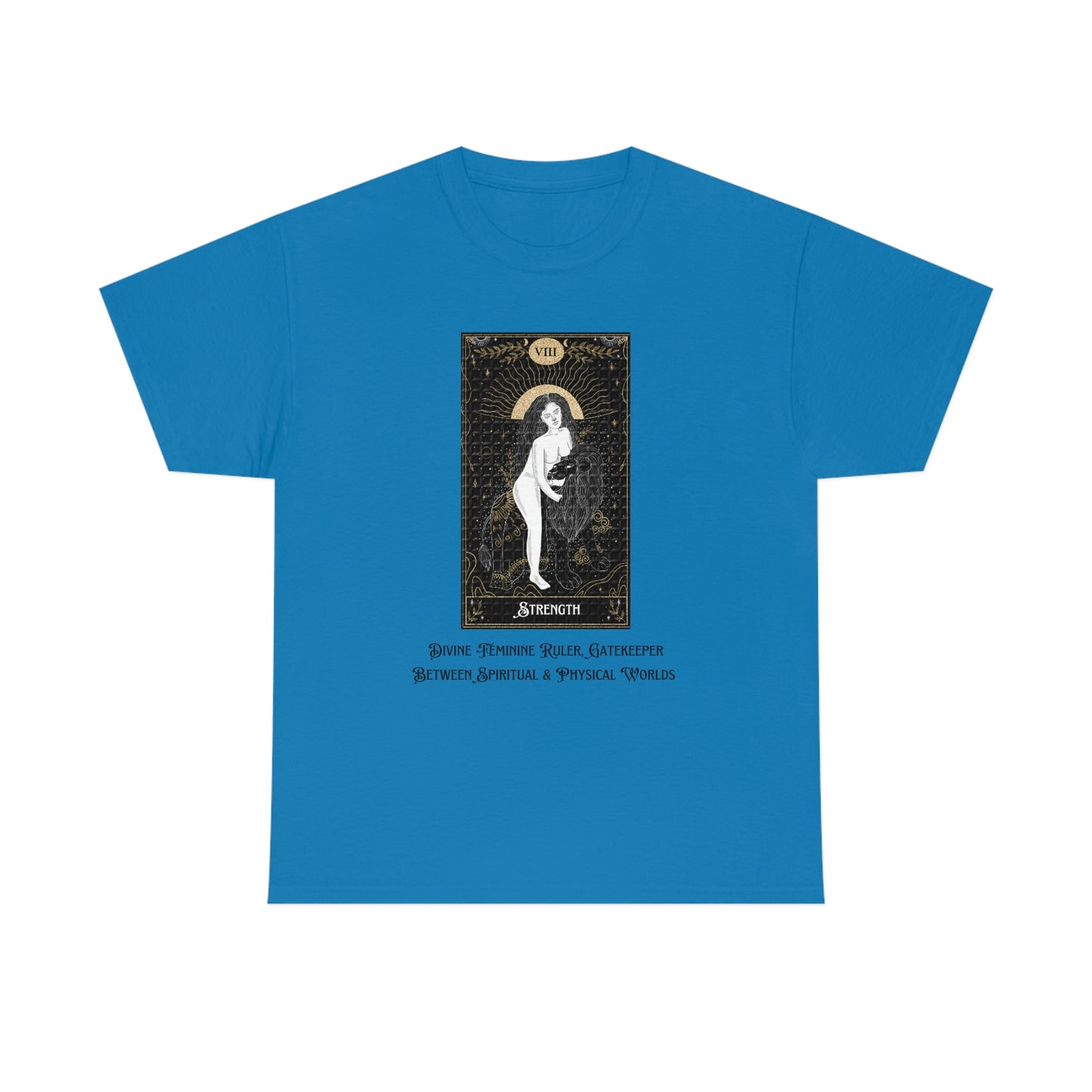 Tower Tarot Card Unisex Heavy Cotton Tee