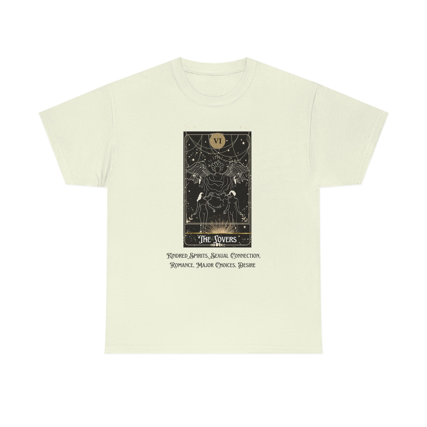 The Lovers Tarot Card Unisex Heavy Cotton Tee