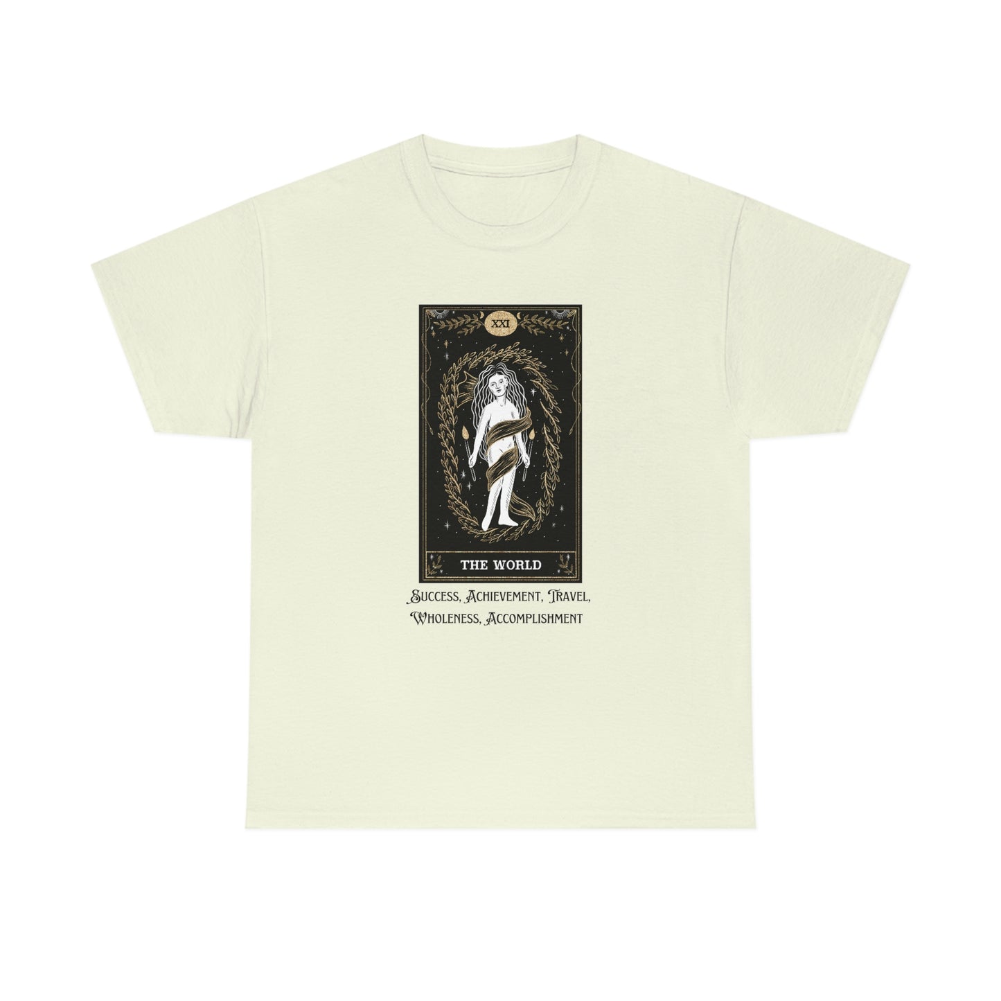 The World Tarot Card Unisex Heavy Cotton Tee