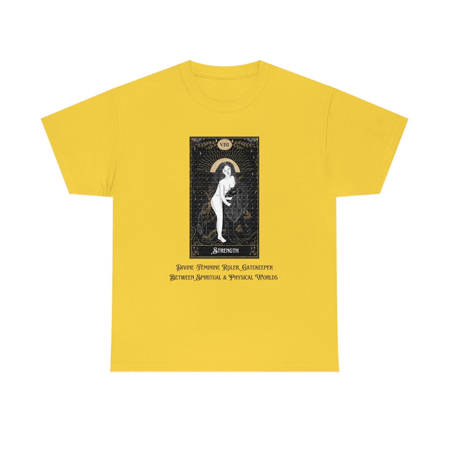 Tower Tarot Card Unisex Heavy Cotton Tee