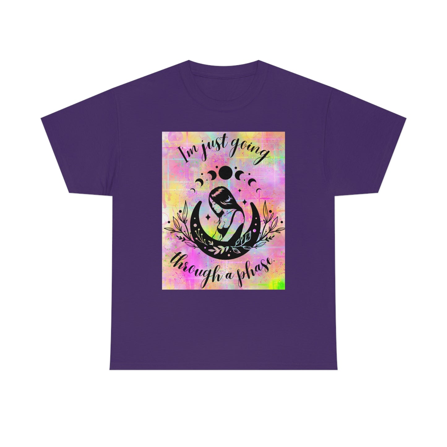 Moon Goddess Phases Unisex Heavy Cotton Tee