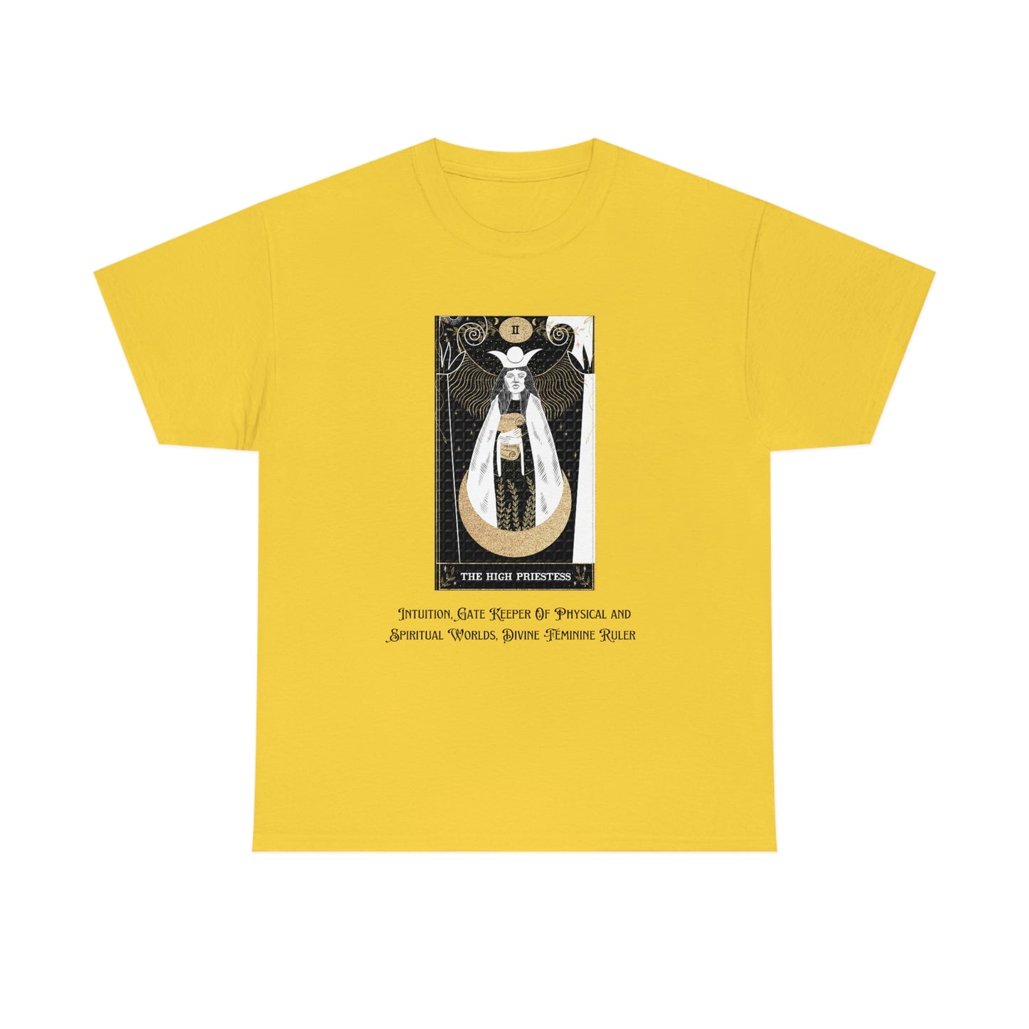 The High Priestess Tarot Card Unisex Heavy Cotton Tee