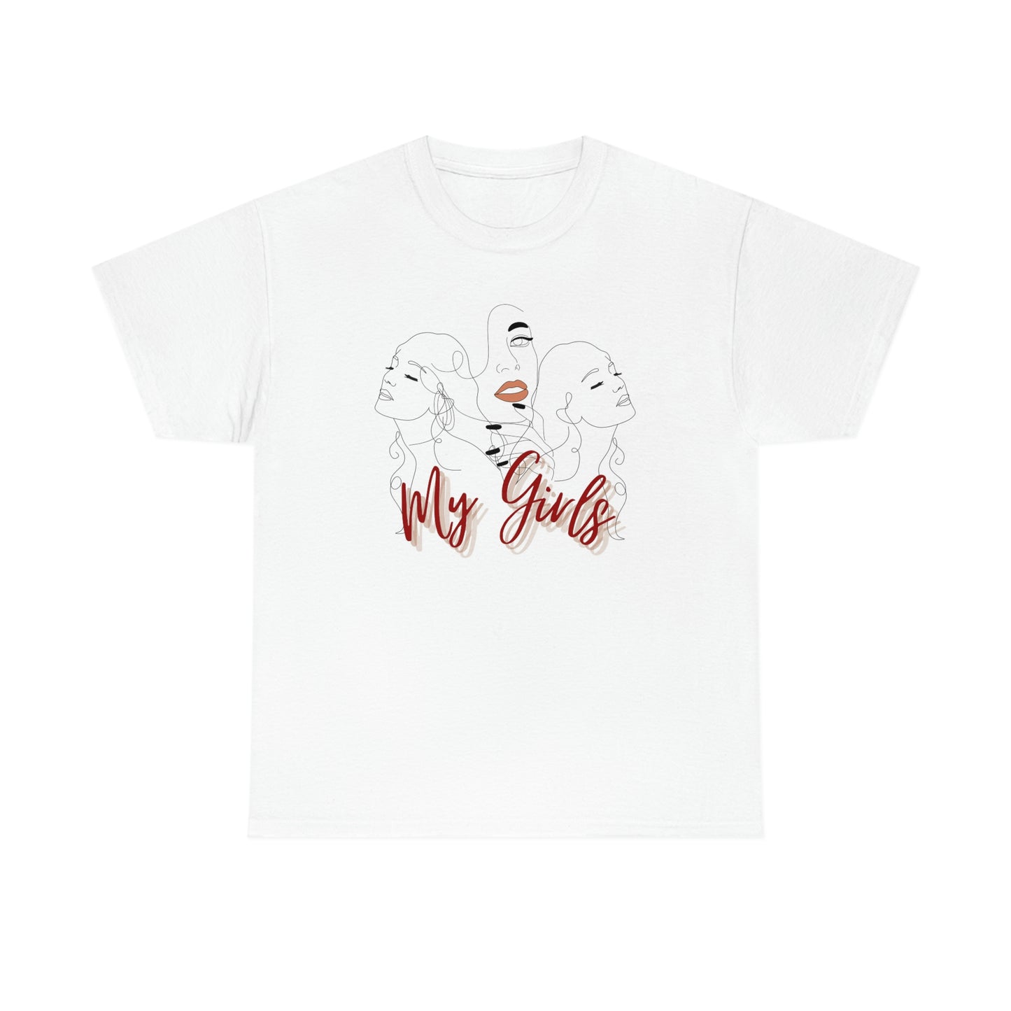 Mom and Daughters Unisex Heavy Cotton Tee