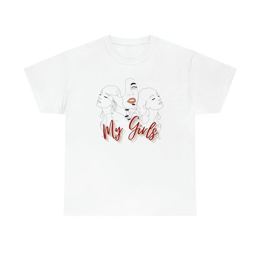 Mom and Daughters Unisex Heavy Cotton Tee