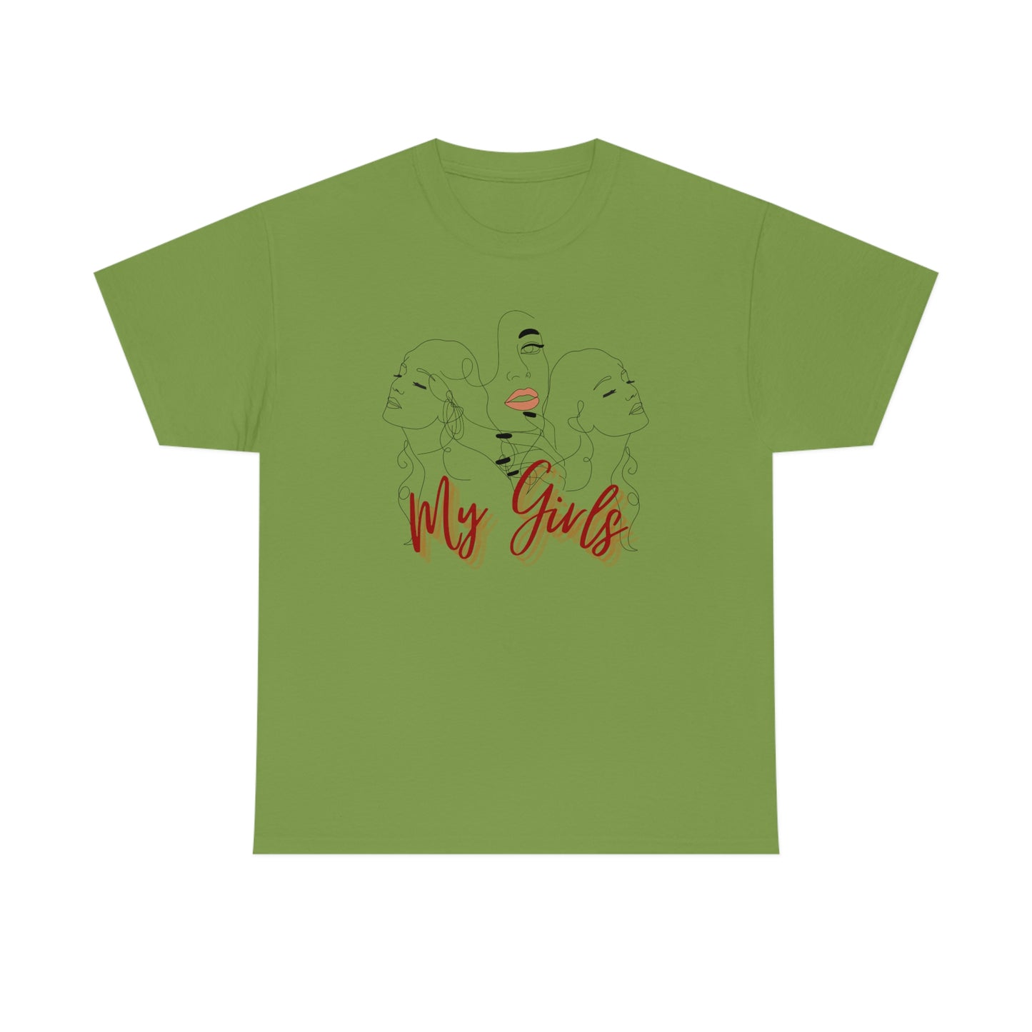 Mom and Daughters Unisex Heavy Cotton Tee
