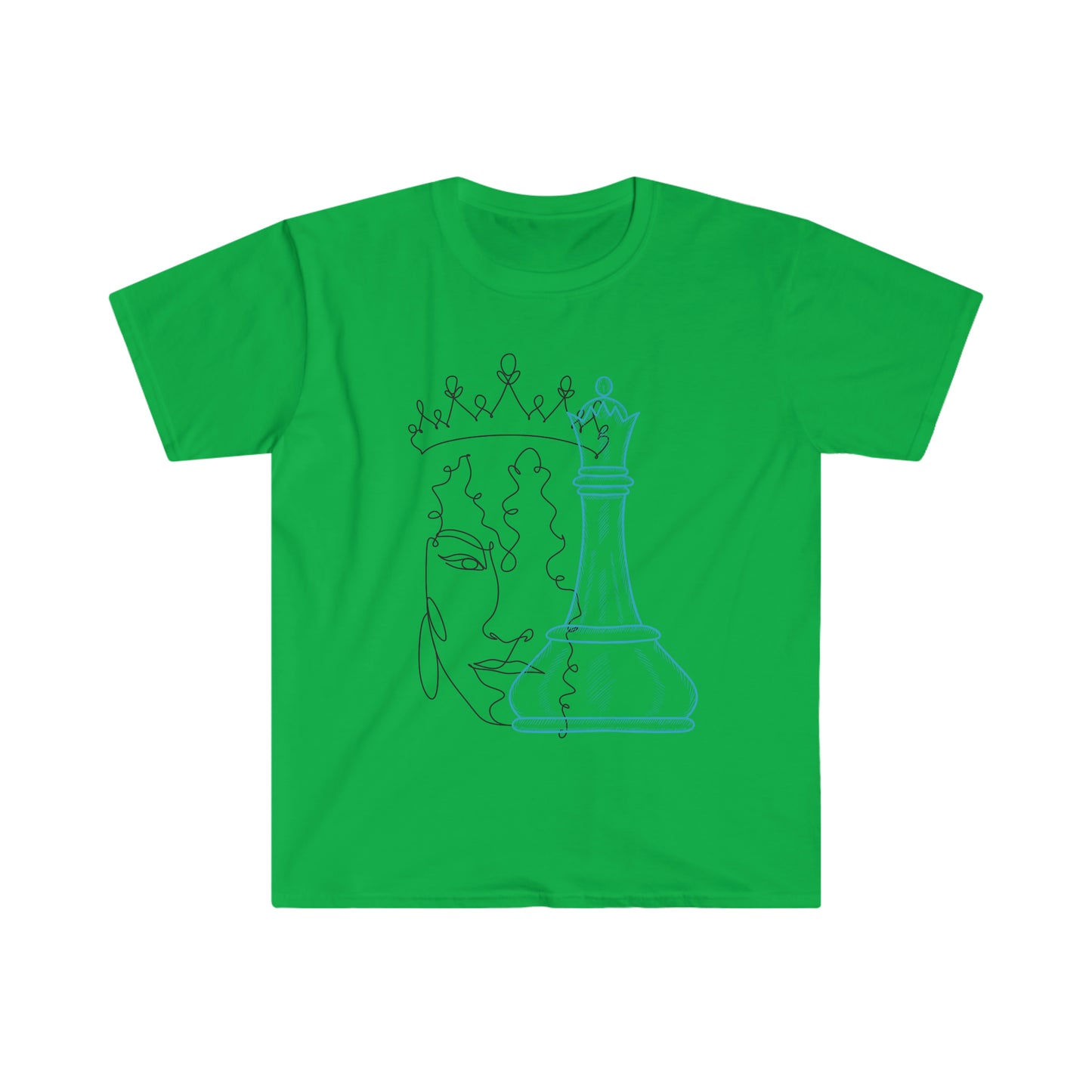 Chess Queen Goddess Unisex Softstyle T-Shirt
