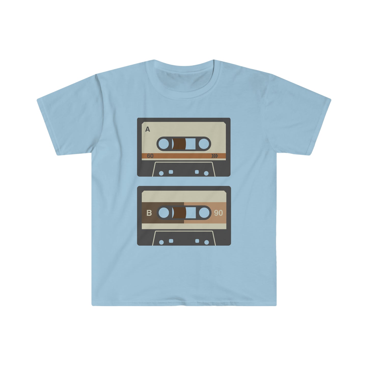 80’s Double Cassette  Unisex Softstyle T-Shirt