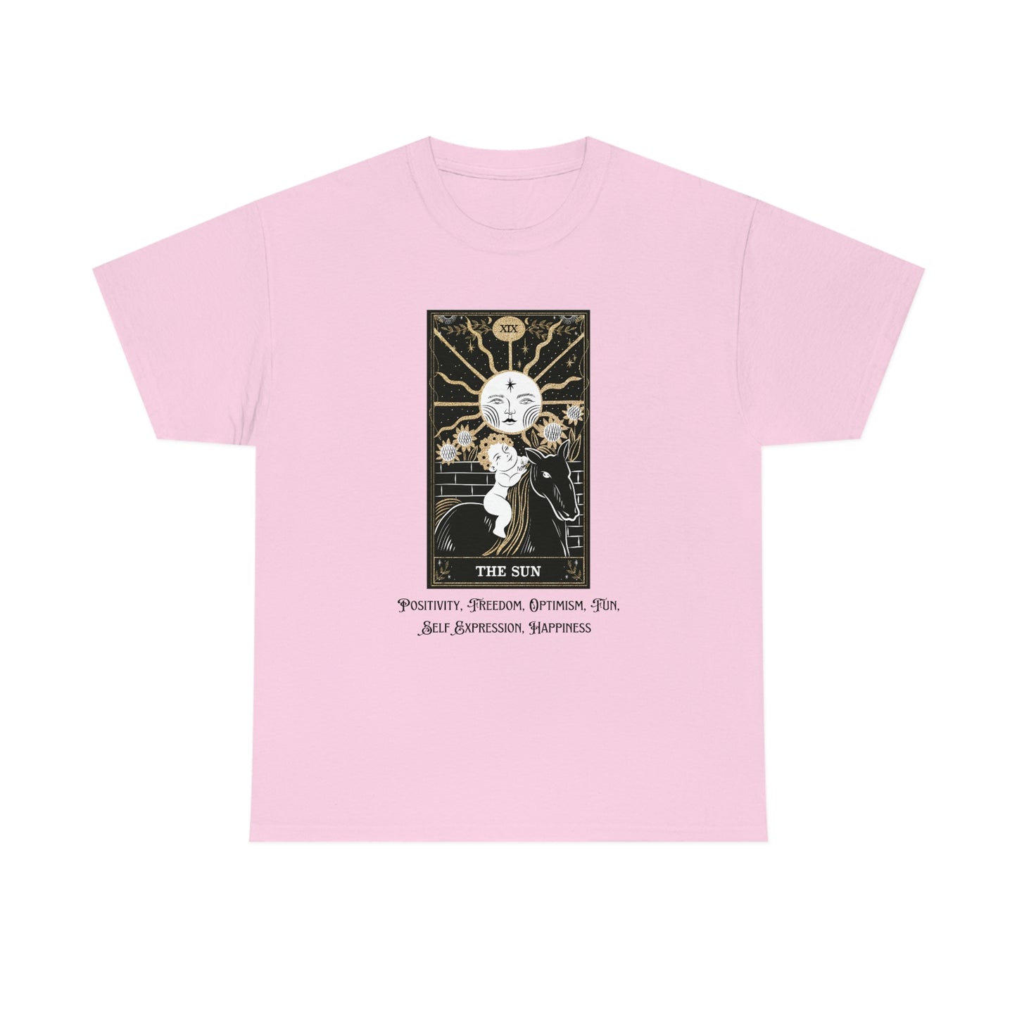 The Sun Tarot Card Unisex Heavy Cotton Tee
