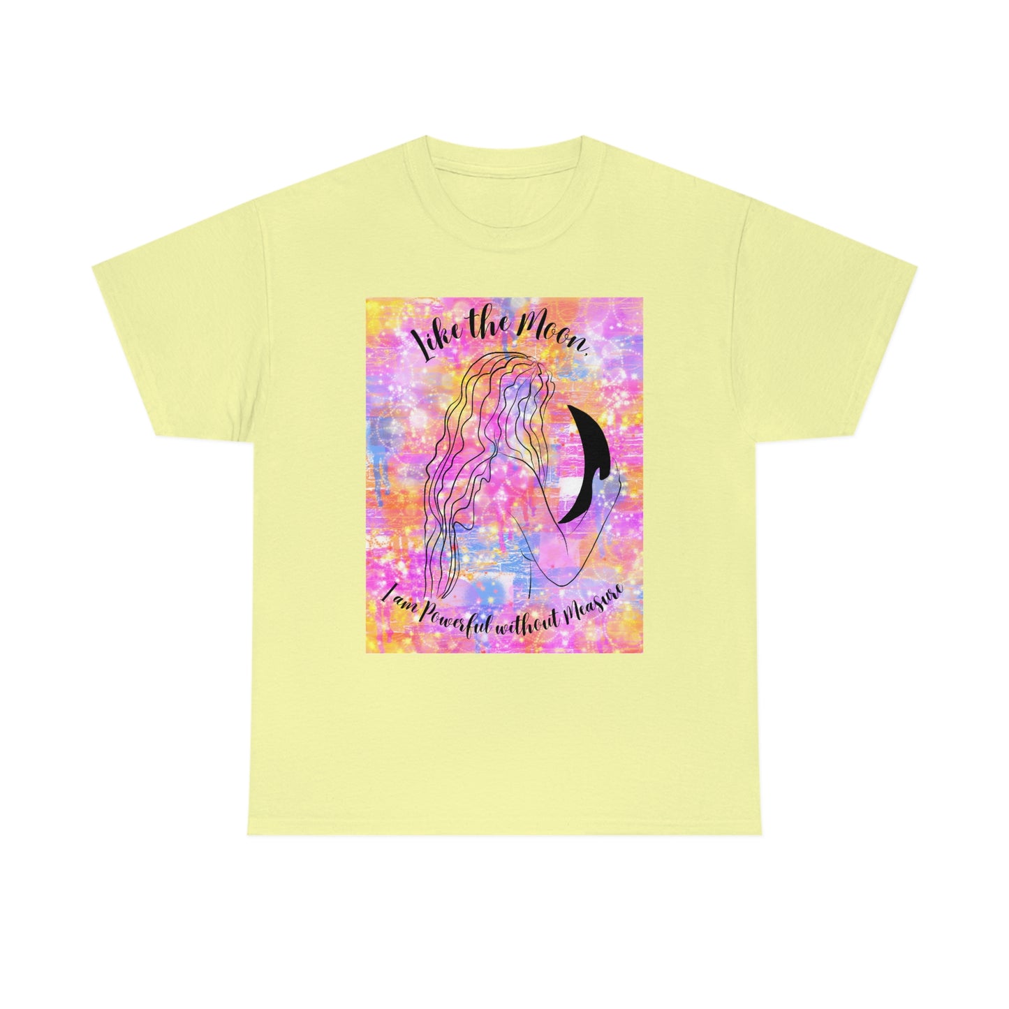 Powerful Moon Goddess Unisex Heavy Cotton Tee