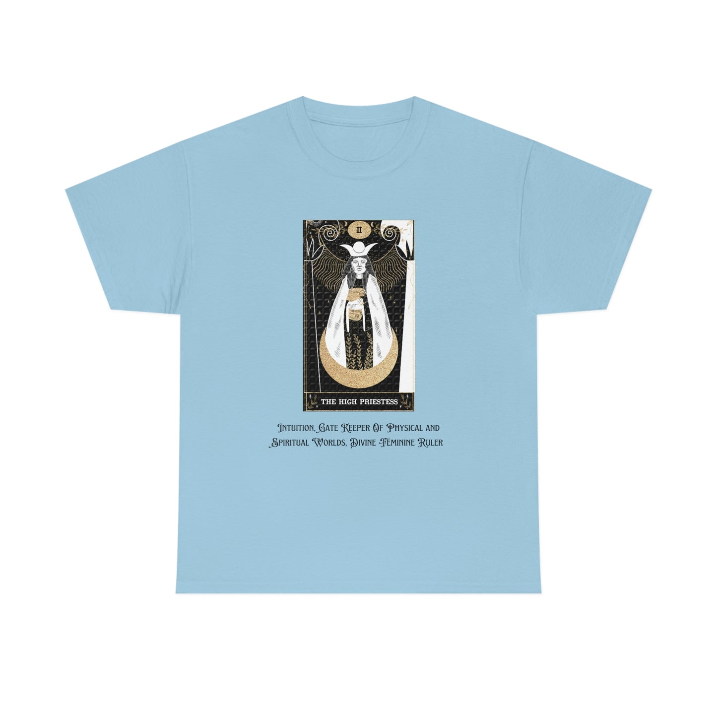 The High Priestess Tarot Card Unisex Heavy Cotton Tee