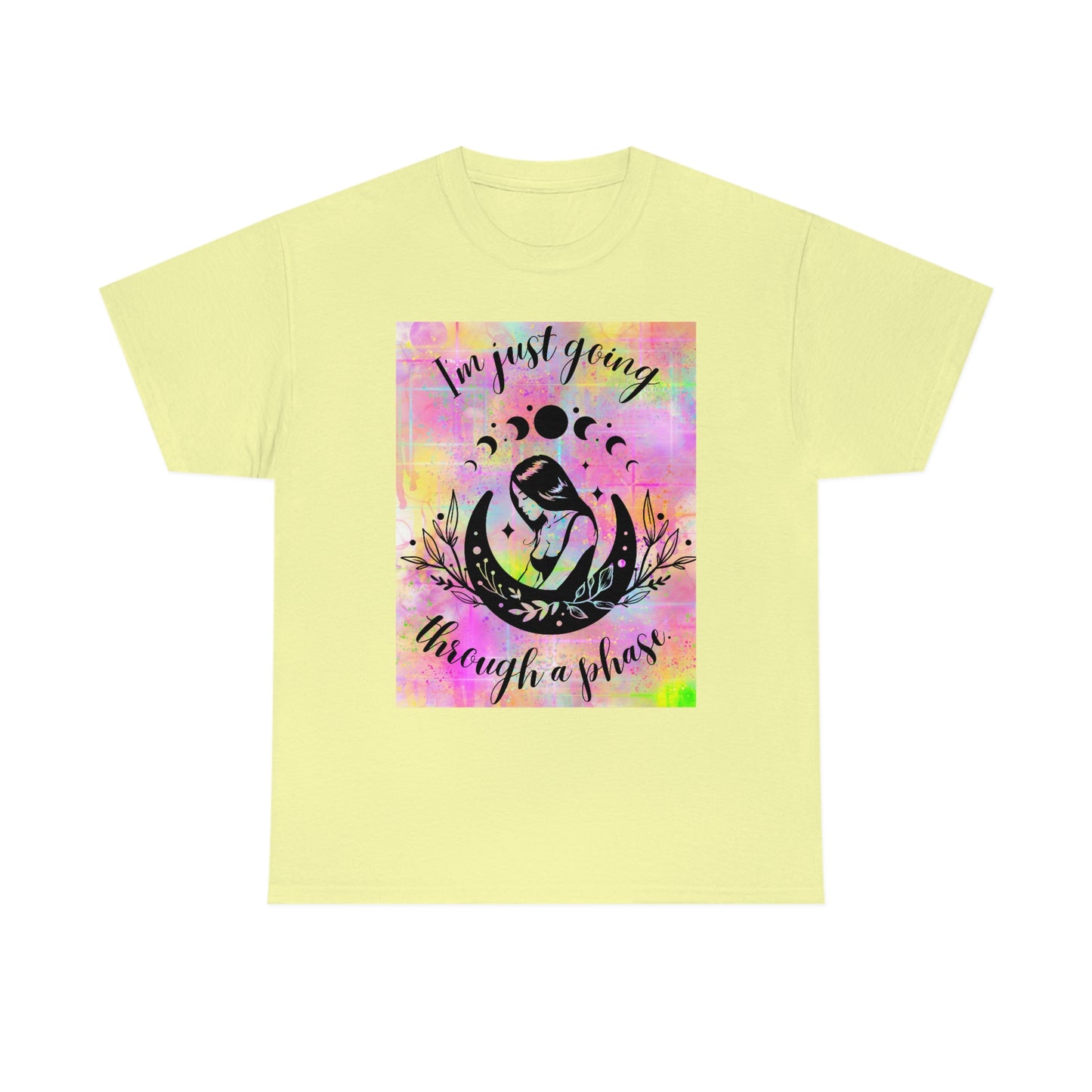 Moon Goddess Phases Unisex Heavy Cotton Tee
