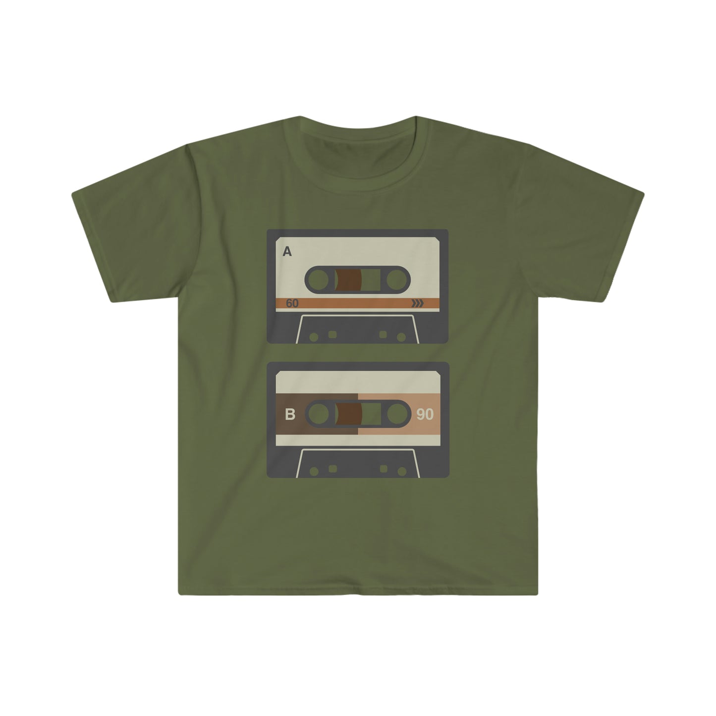 80’s Double Cassette  Unisex Softstyle T-Shirt