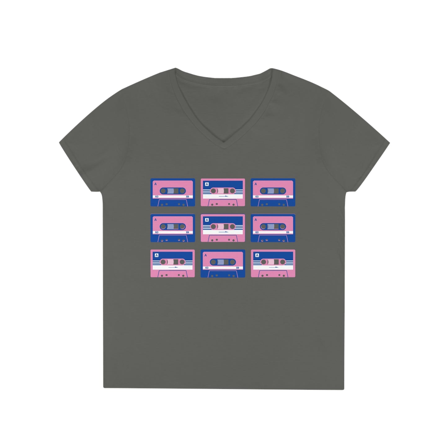 Cassette 80’s Tape Ladies' V-Neck T-Shirt