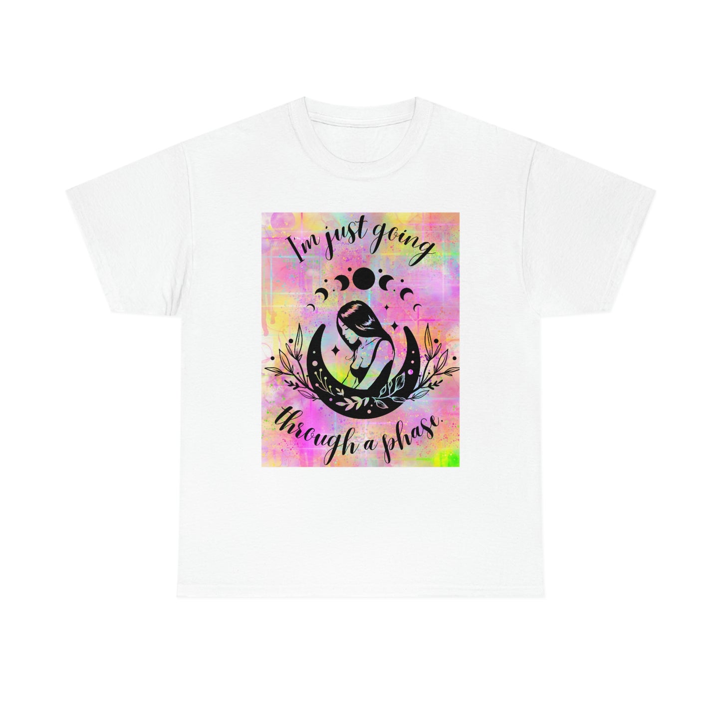 Moon Goddess Phases Unisex Heavy Cotton Tee