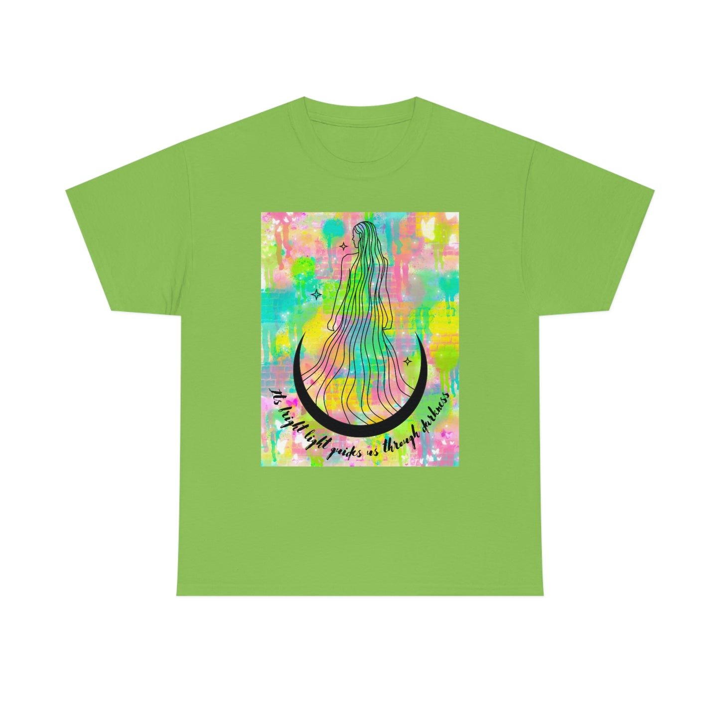 Moon Goddess Guiding light Unisex Heavy Cotton Tee
