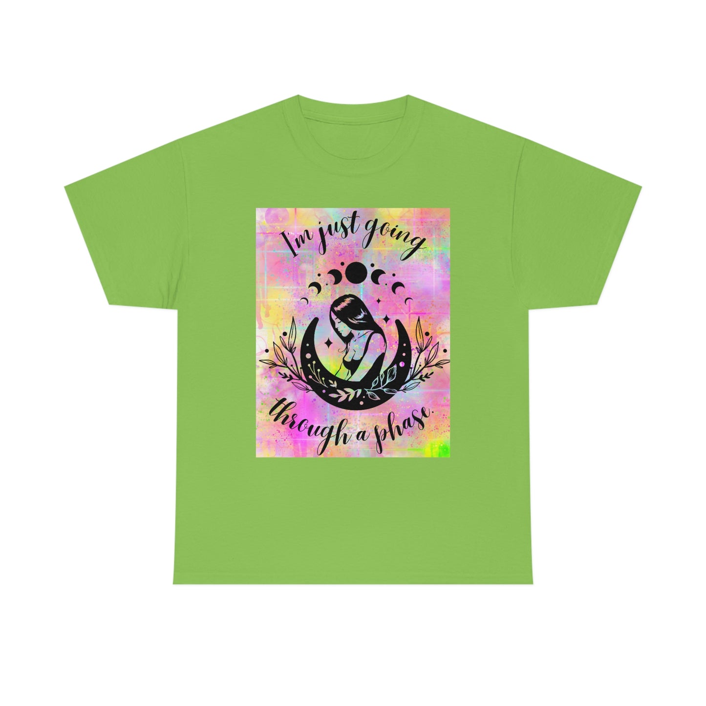 Moon Goddess Phases Unisex Heavy Cotton Tee