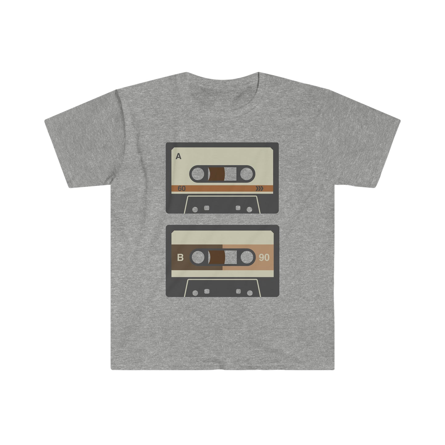 80’s Double Cassette  Unisex Softstyle T-Shirt