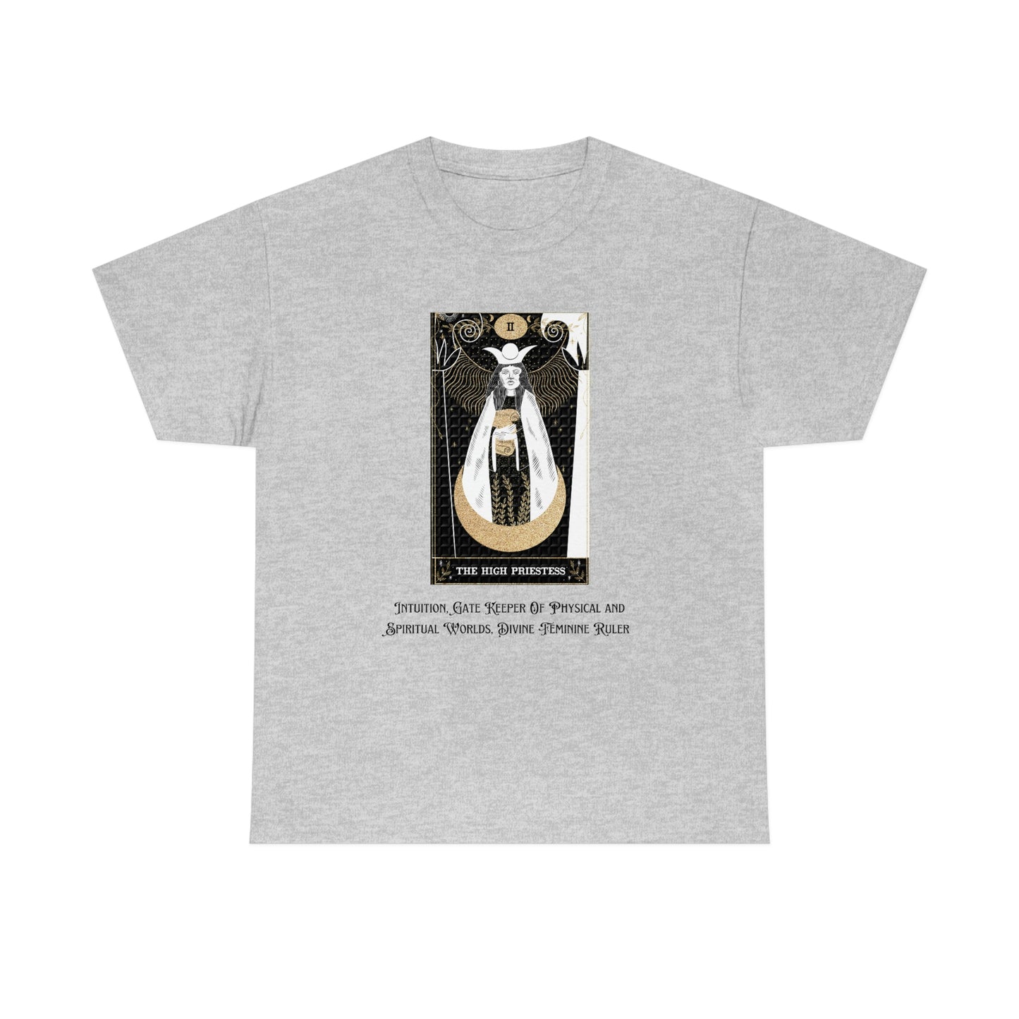 The High Priestess Tarot Card Unisex Heavy Cotton Tee
