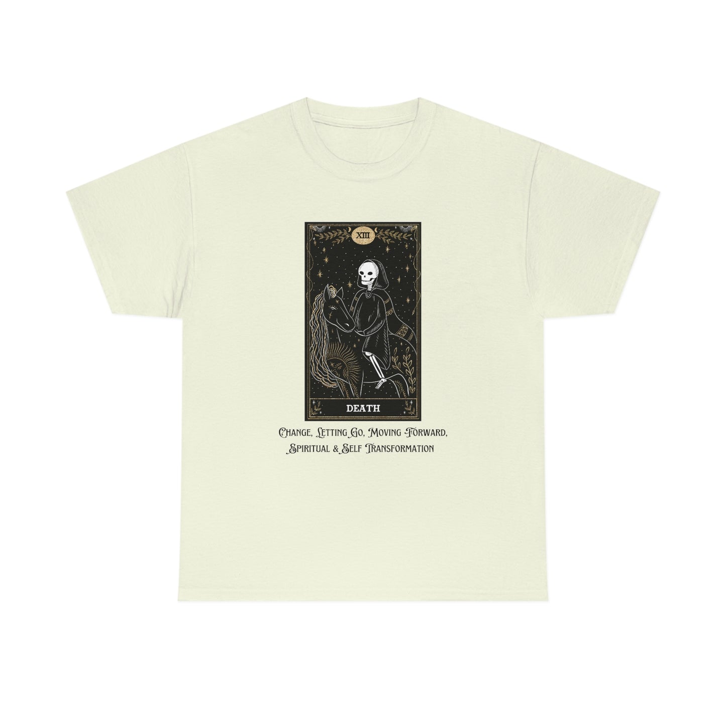 Death Tarot Card Unisex Heavy Cotton Tee