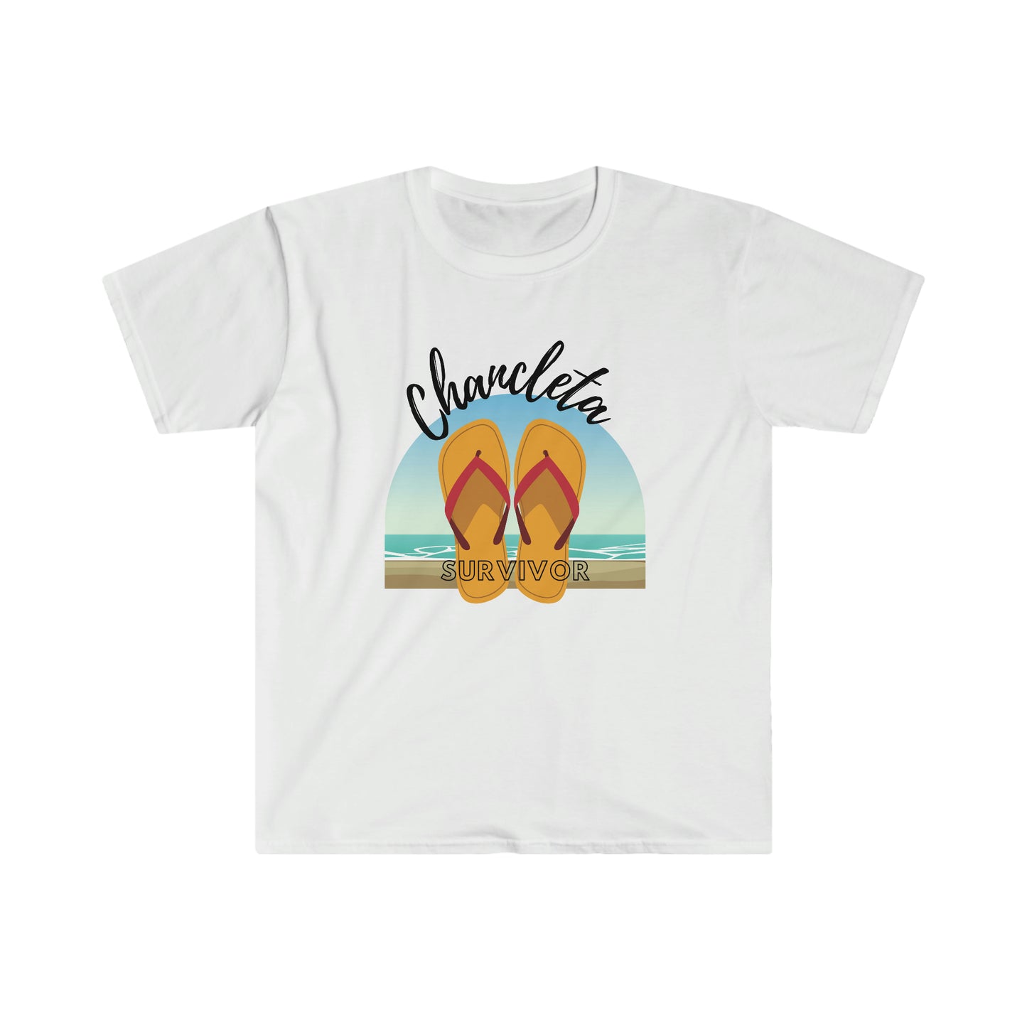 Chancleta Survivor Latina Lingo Unisex Softstyle T-Shirt