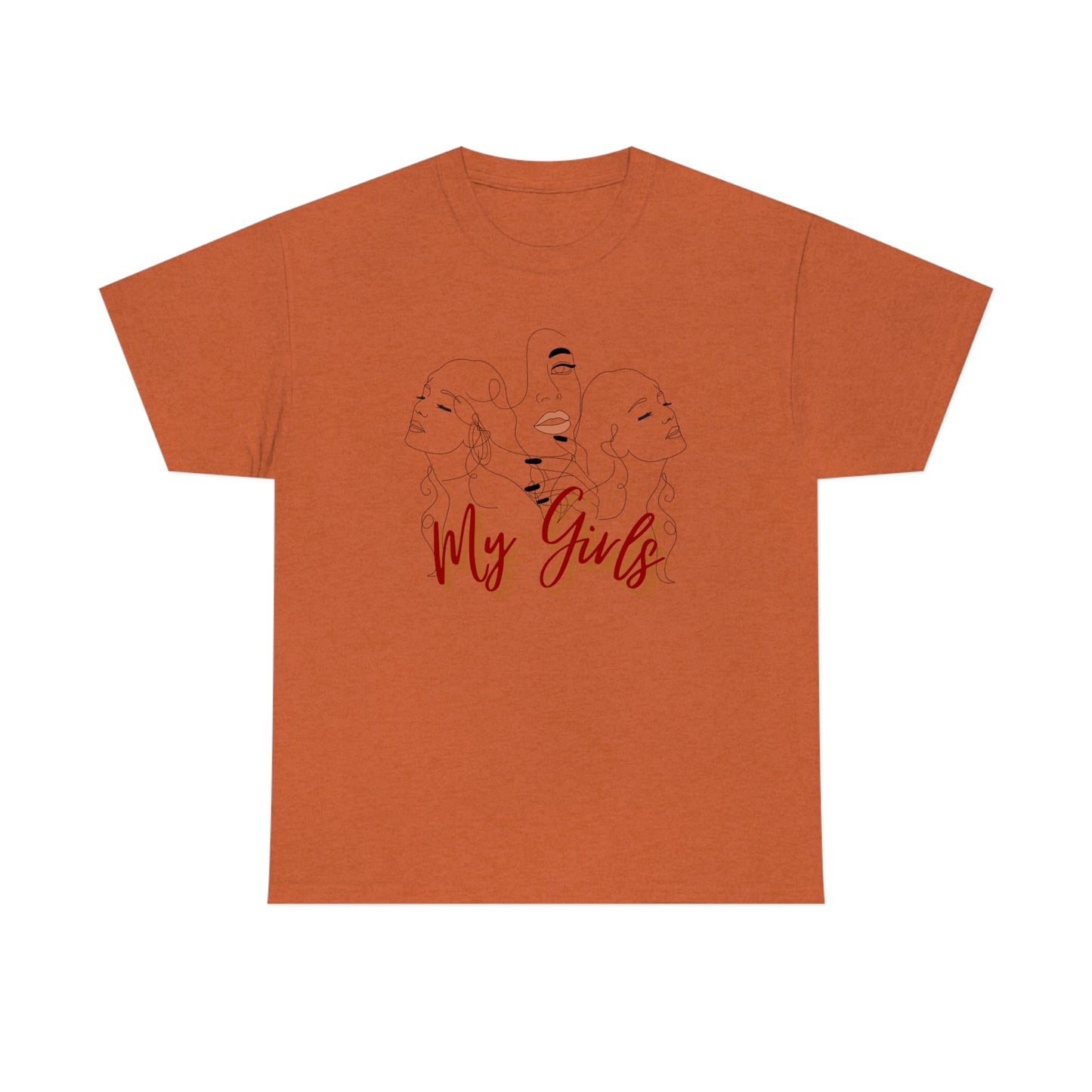 Mom and Daughters Unisex Heavy Cotton Tee