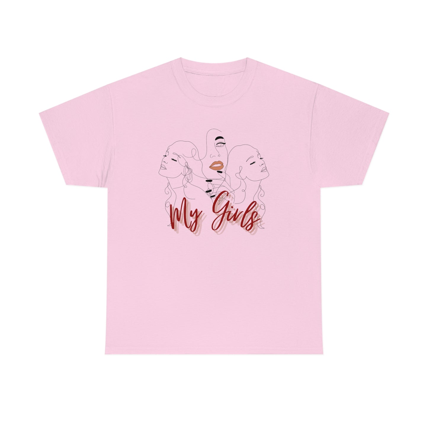 Mom and Daughters Unisex Heavy Cotton Tee