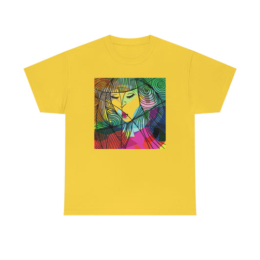 Abstract Woman Art Unisex Heavy Cotton Tee