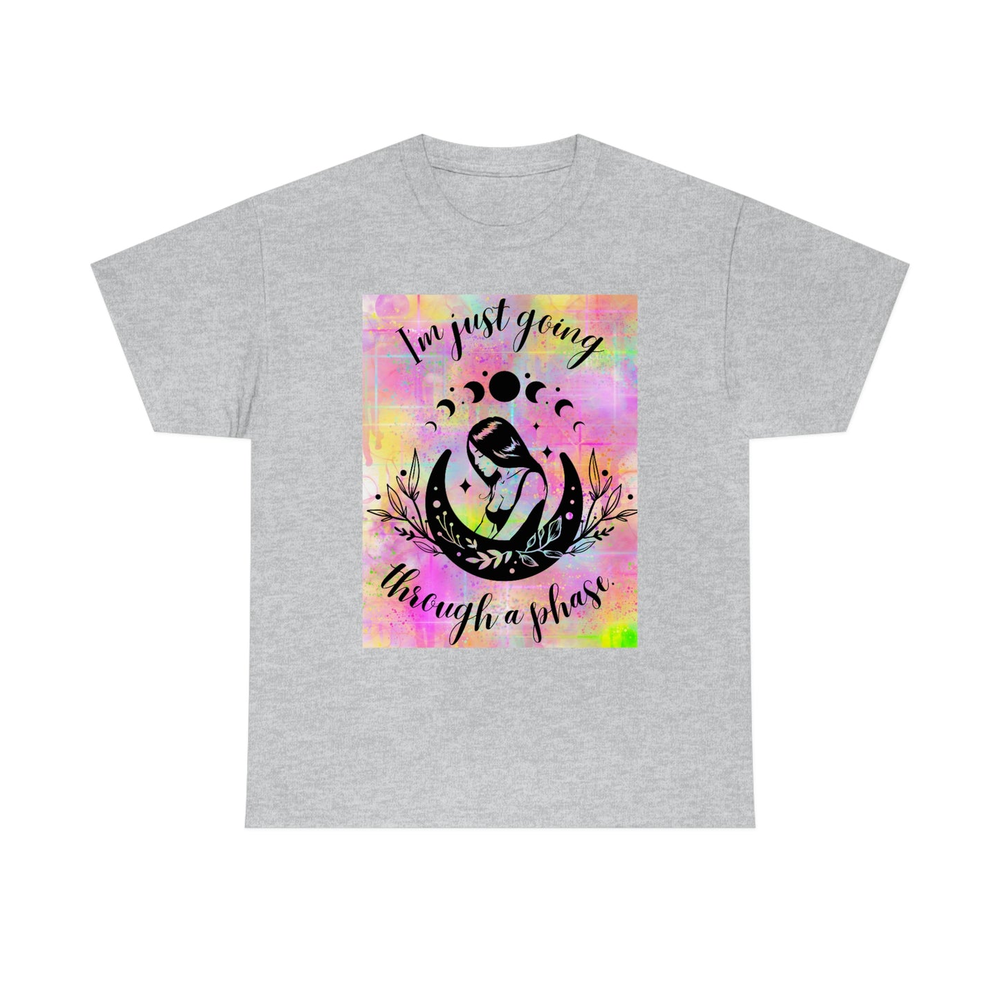 Moon Goddess Phases Unisex Heavy Cotton Tee