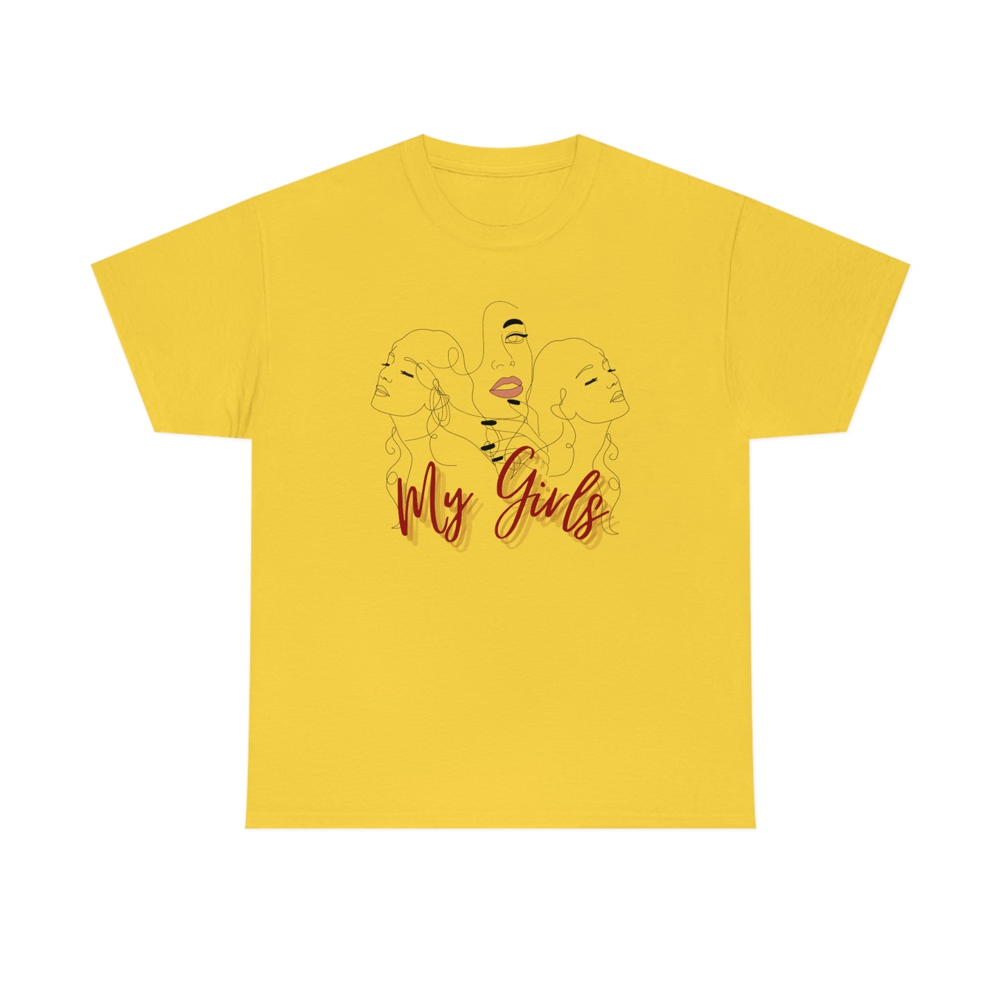 Mom and Daughters Unisex Heavy Cotton Tee