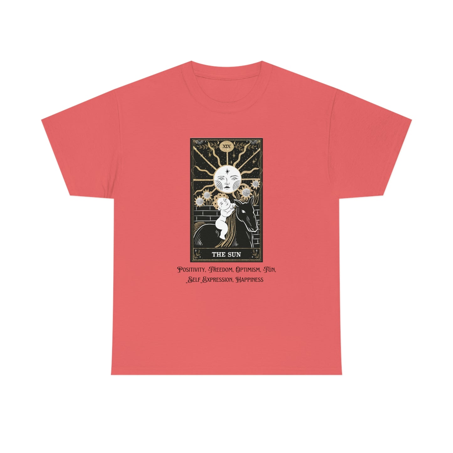 The Sun Tarot Card Unisex Heavy Cotton Tee