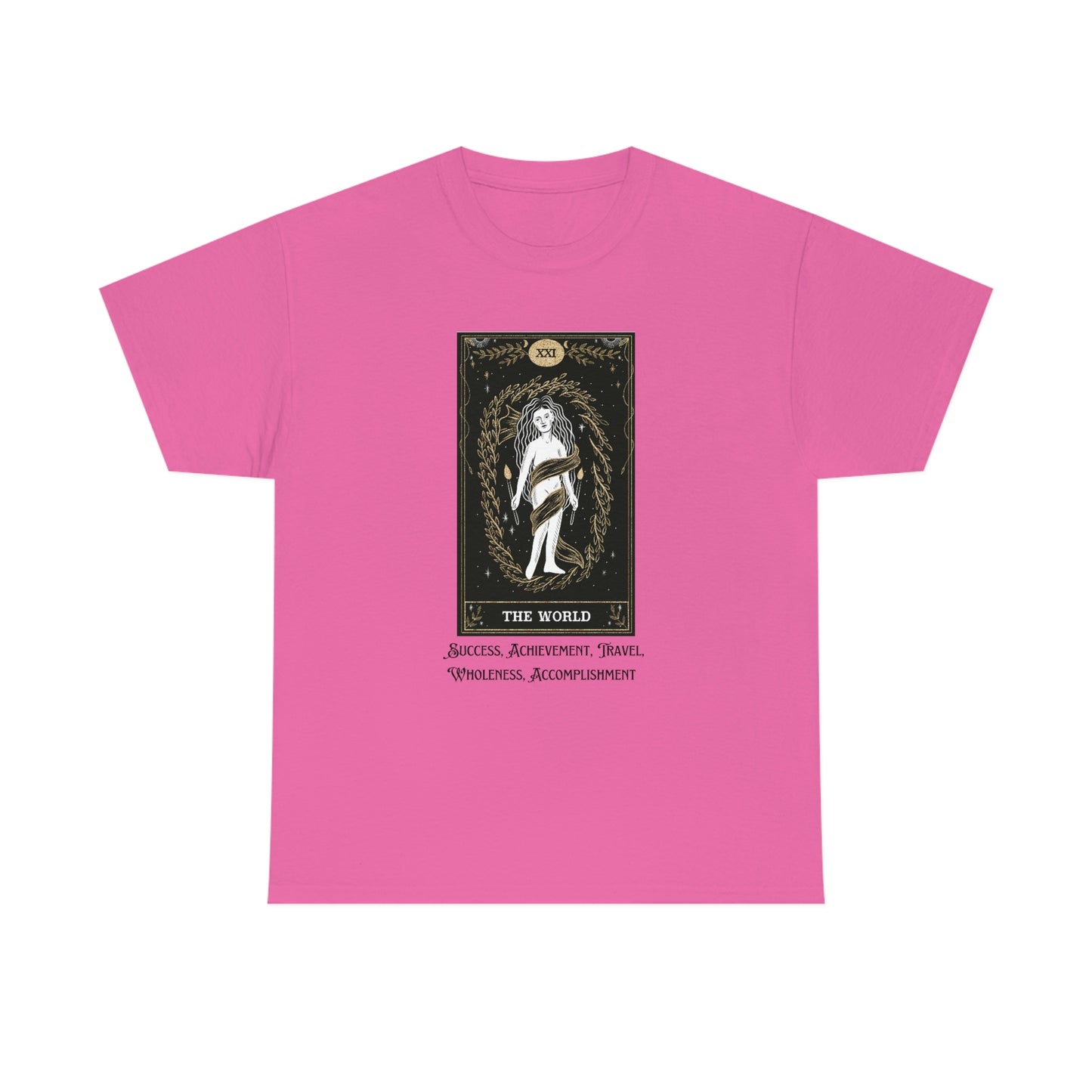 The World Tarot Card Unisex Heavy Cotton Tee