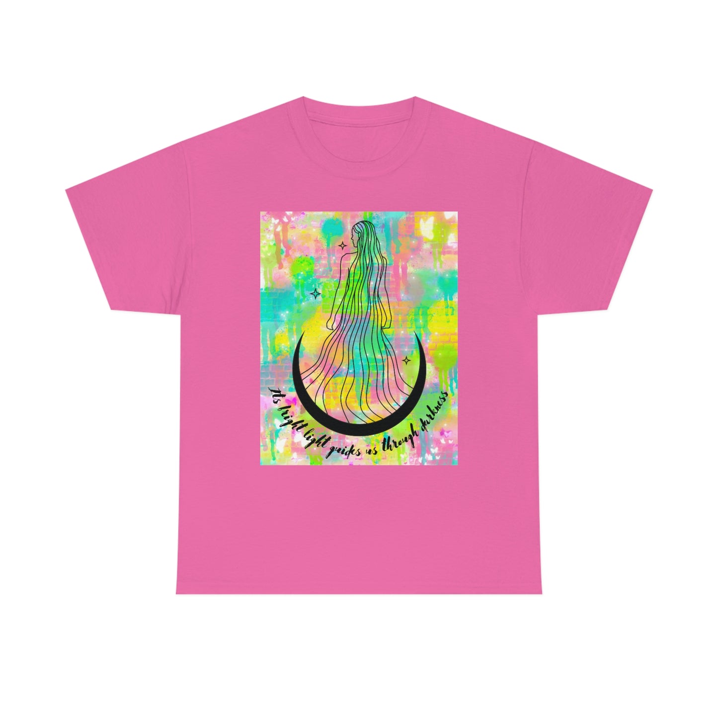 Moon Goddess Guiding light Unisex Heavy Cotton Tee