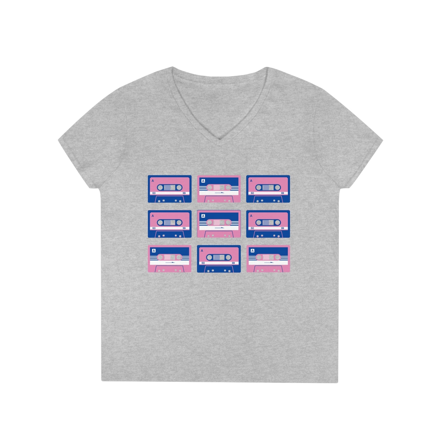 Cassette 80’s Tape Ladies' V-Neck T-Shirt
