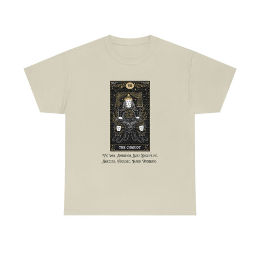 The Chariot Tarot Card Unisex Heavy Cotton Tee