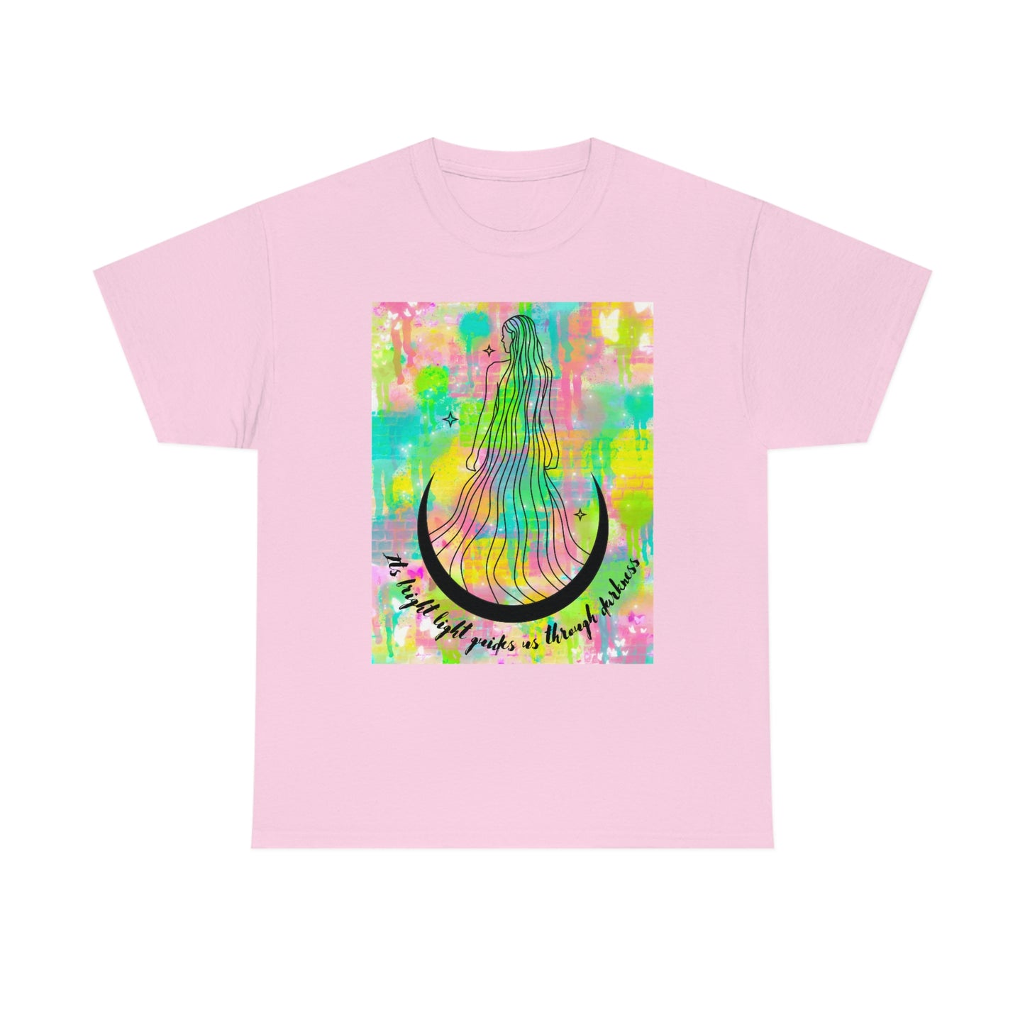 Moon Goddess Guiding light Unisex Heavy Cotton Tee
