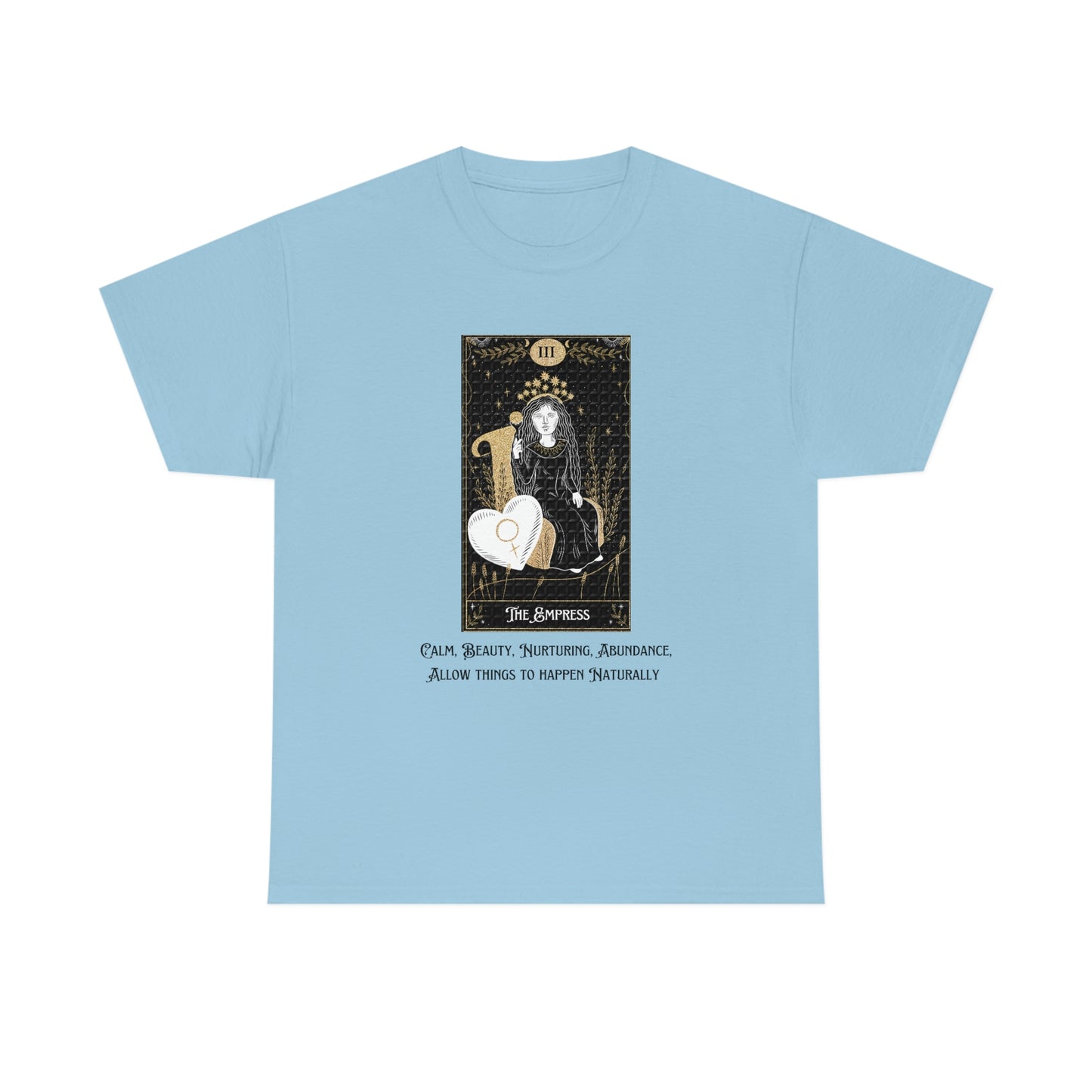 The Empress Tarot Card Unisex Heavy Cotton Tee