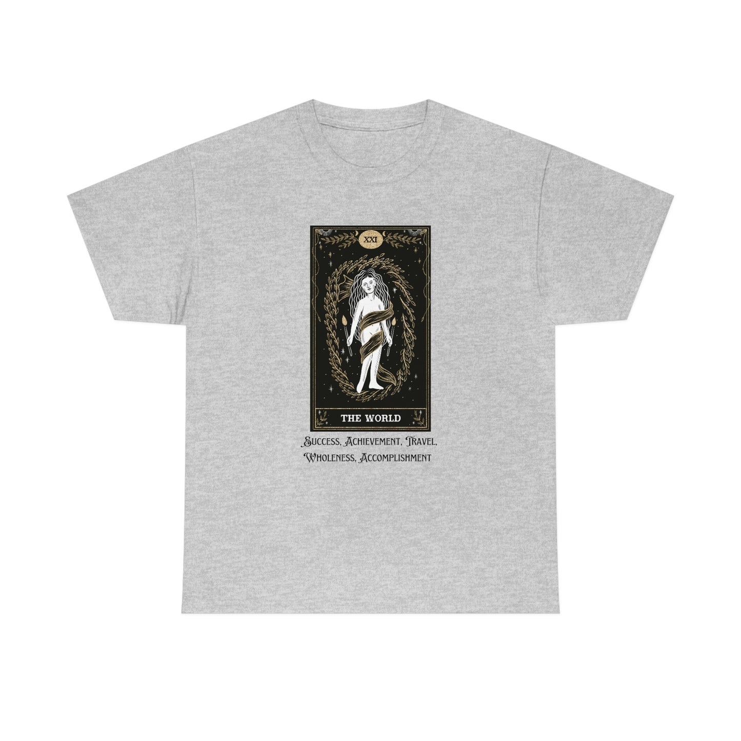 The World Tarot Card Unisex Heavy Cotton Tee