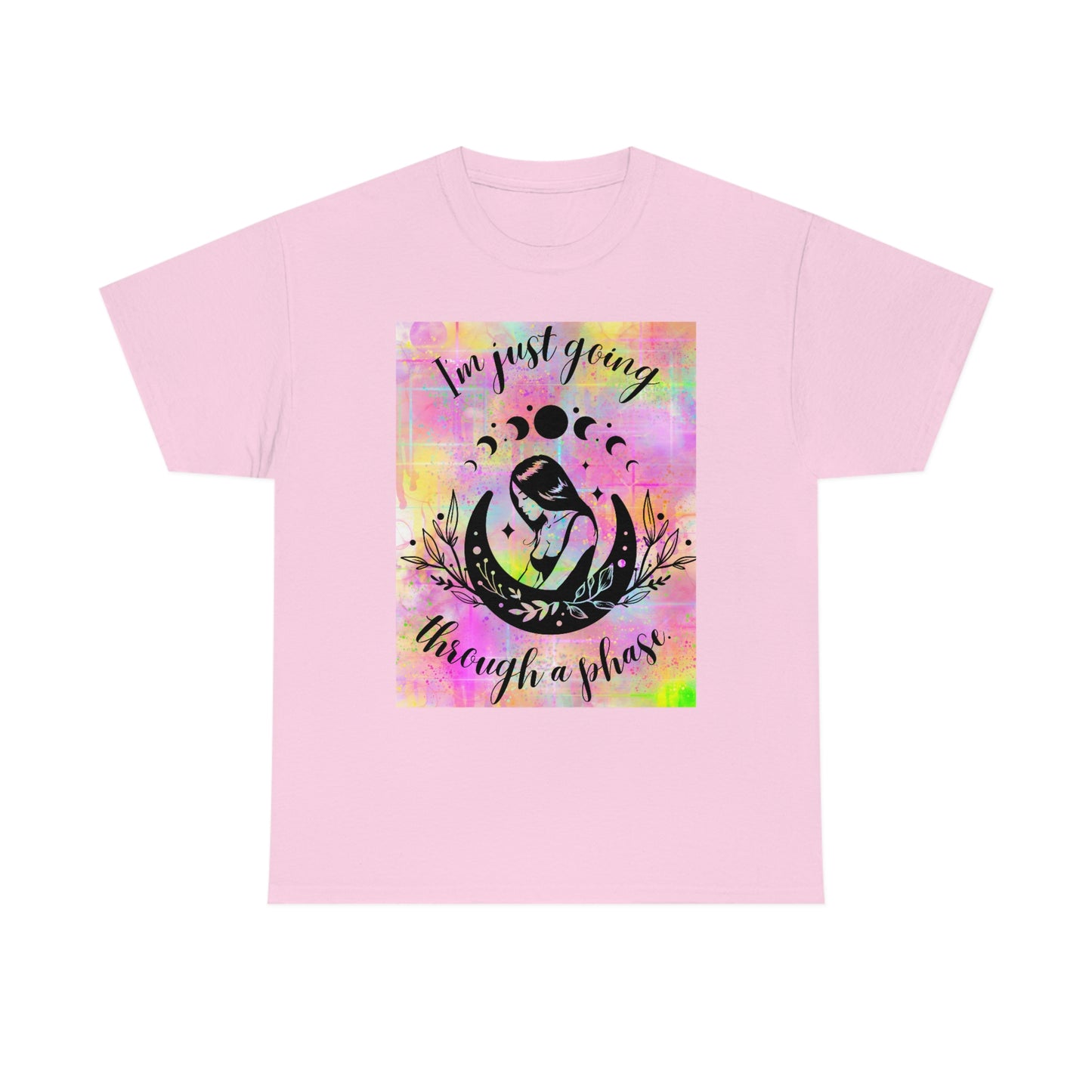 Moon Goddess Phases Unisex Heavy Cotton Tee