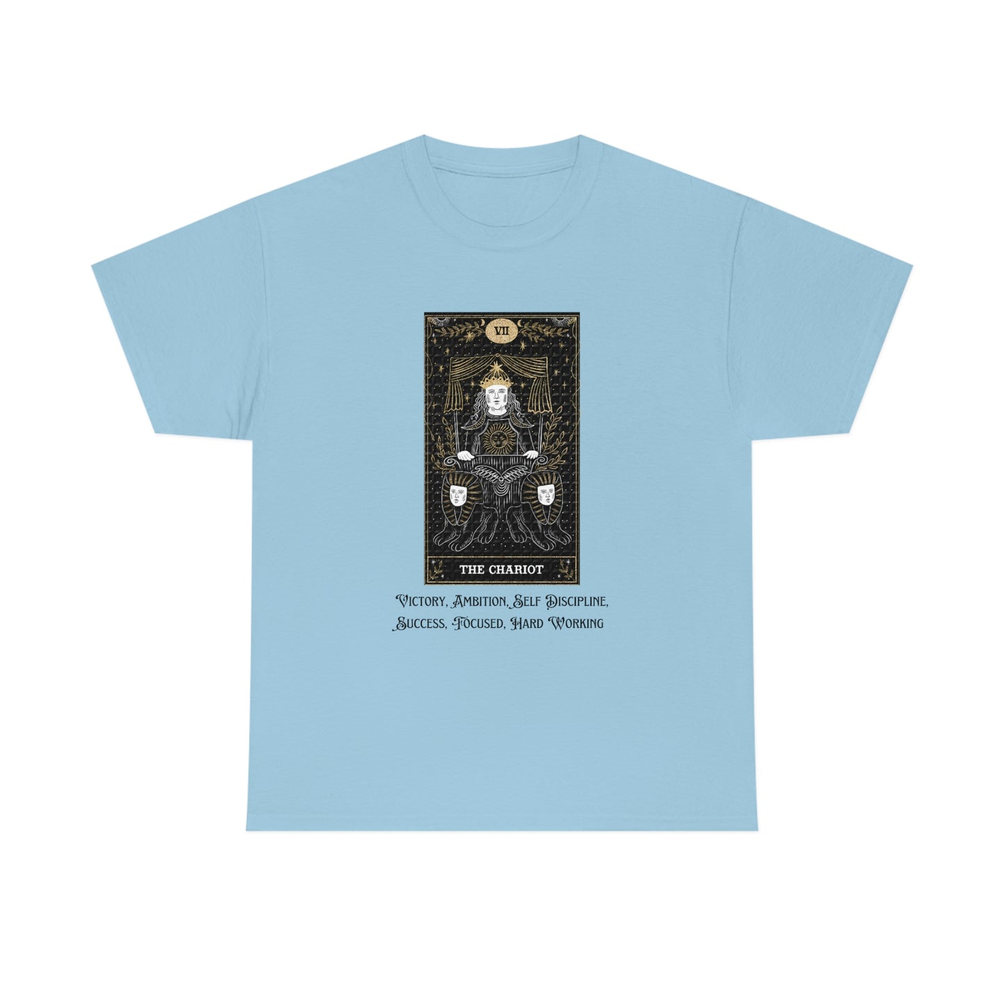 The Chariot Tarot Card Unisex Heavy Cotton Tee