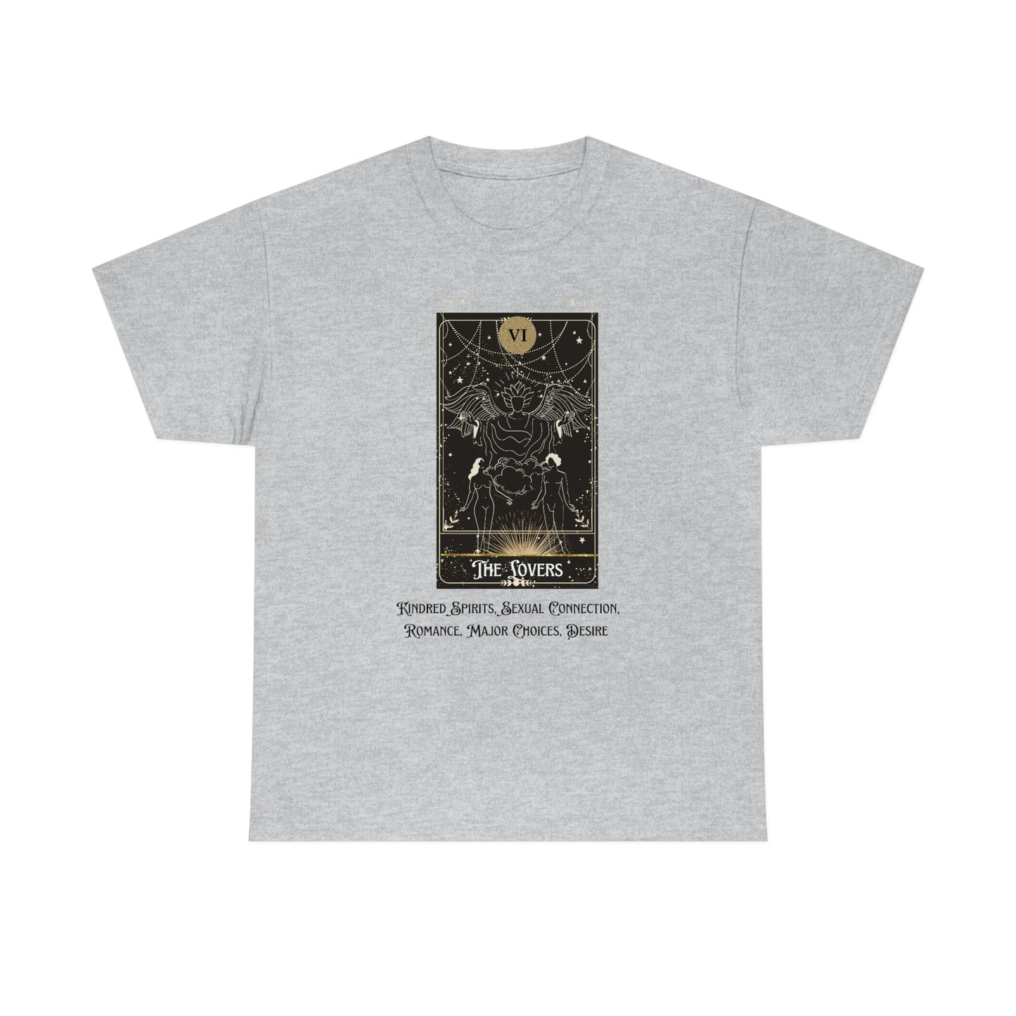 The Lovers Tarot Card Unisex Heavy Cotton Tee