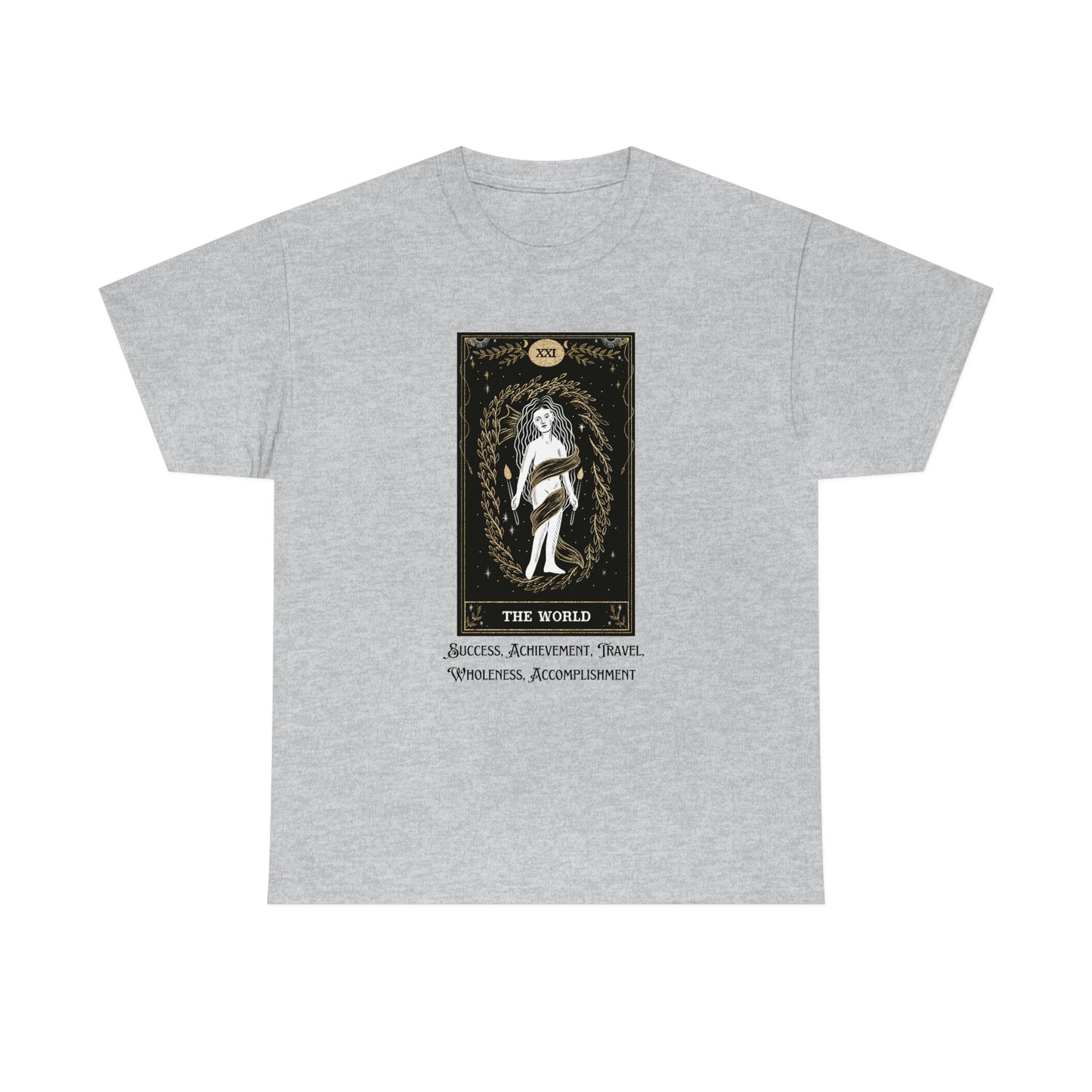 The World Tarot Card Unisex Heavy Cotton Tee