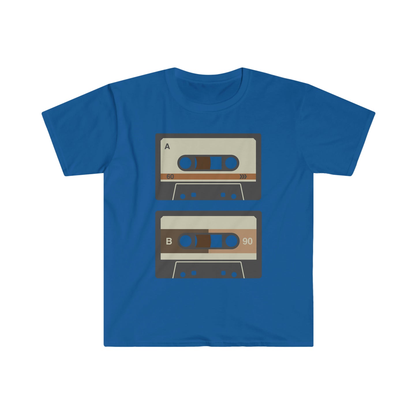 80’s Double Cassette  Unisex Softstyle T-Shirt
