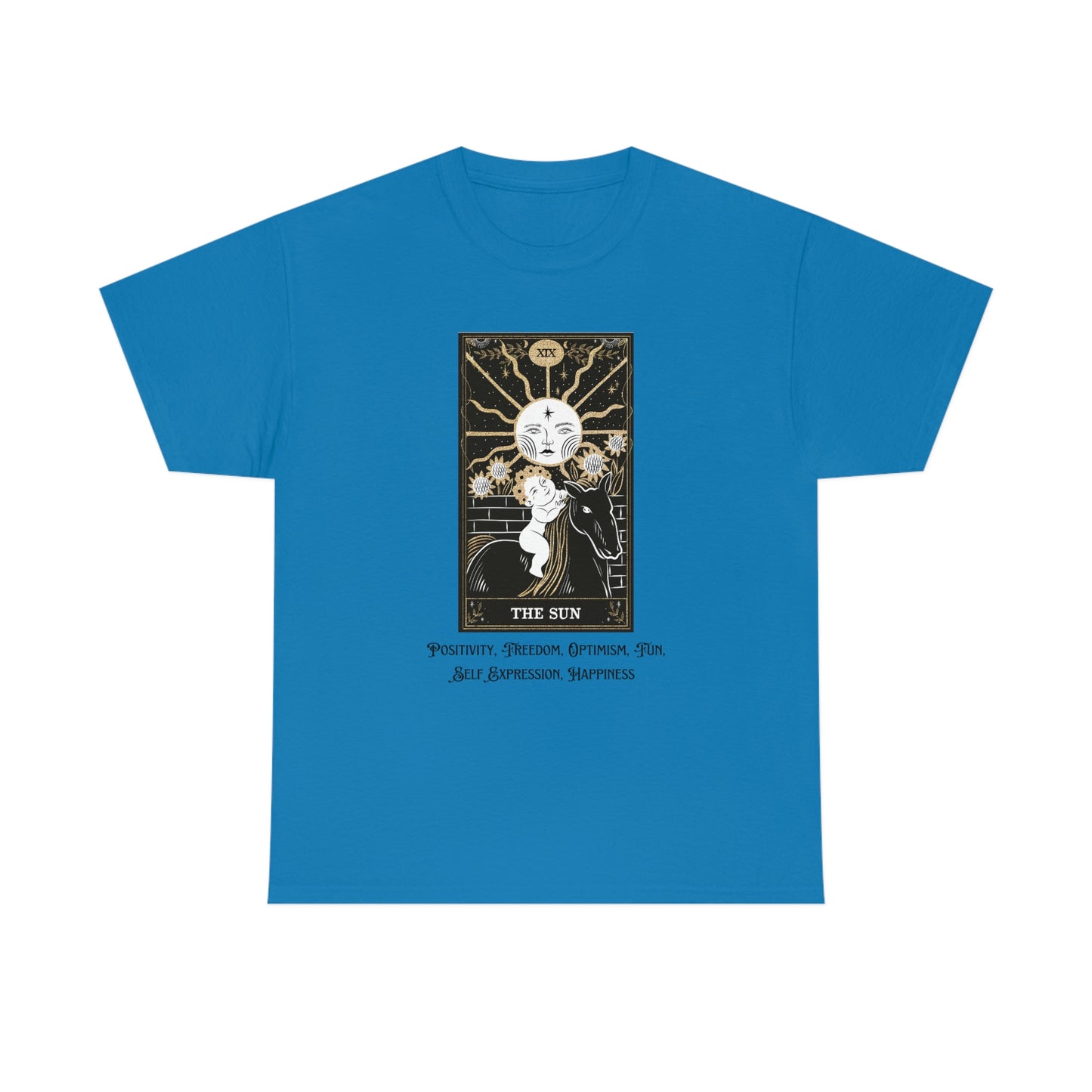 The Sun Tarot Card Unisex Heavy Cotton Tee