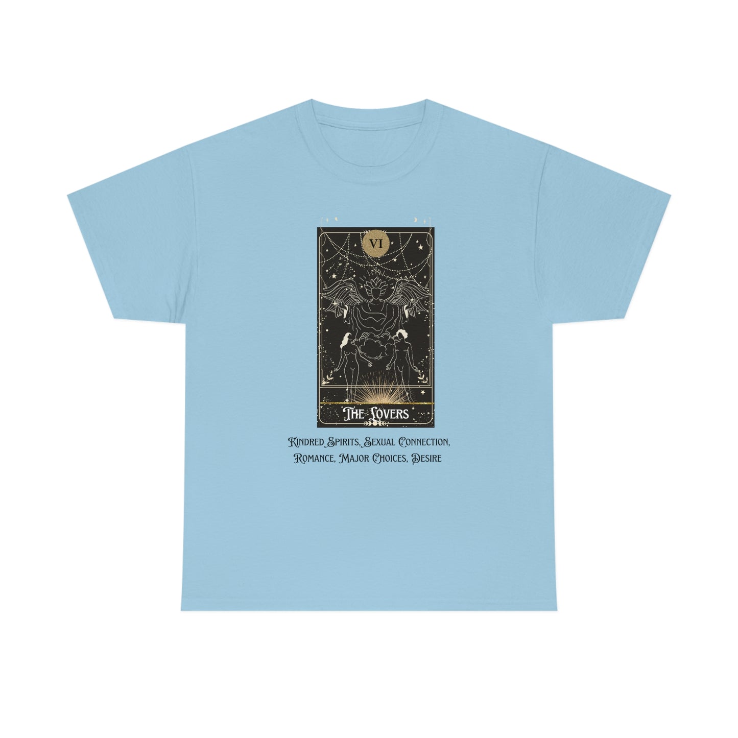 The Lovers Tarot Card Unisex Heavy Cotton Tee