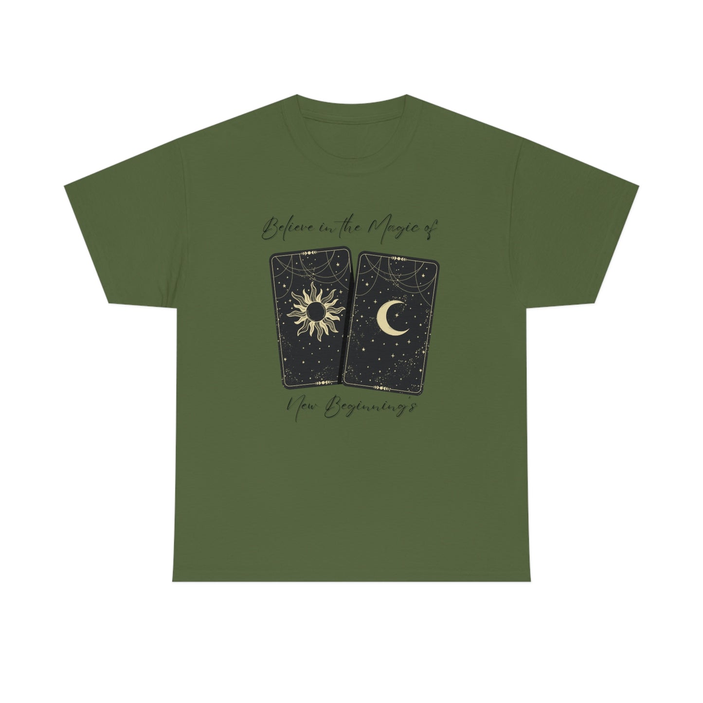 Believe in New Beginnings Tarot Unisex Heavy Cotton Tee