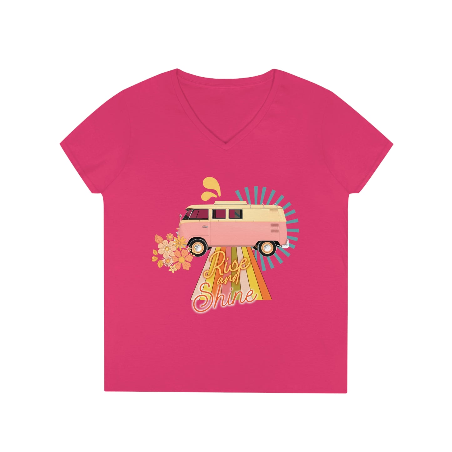 Rise and grind vintage 80’s Ladies' V-Neck T-Shirt