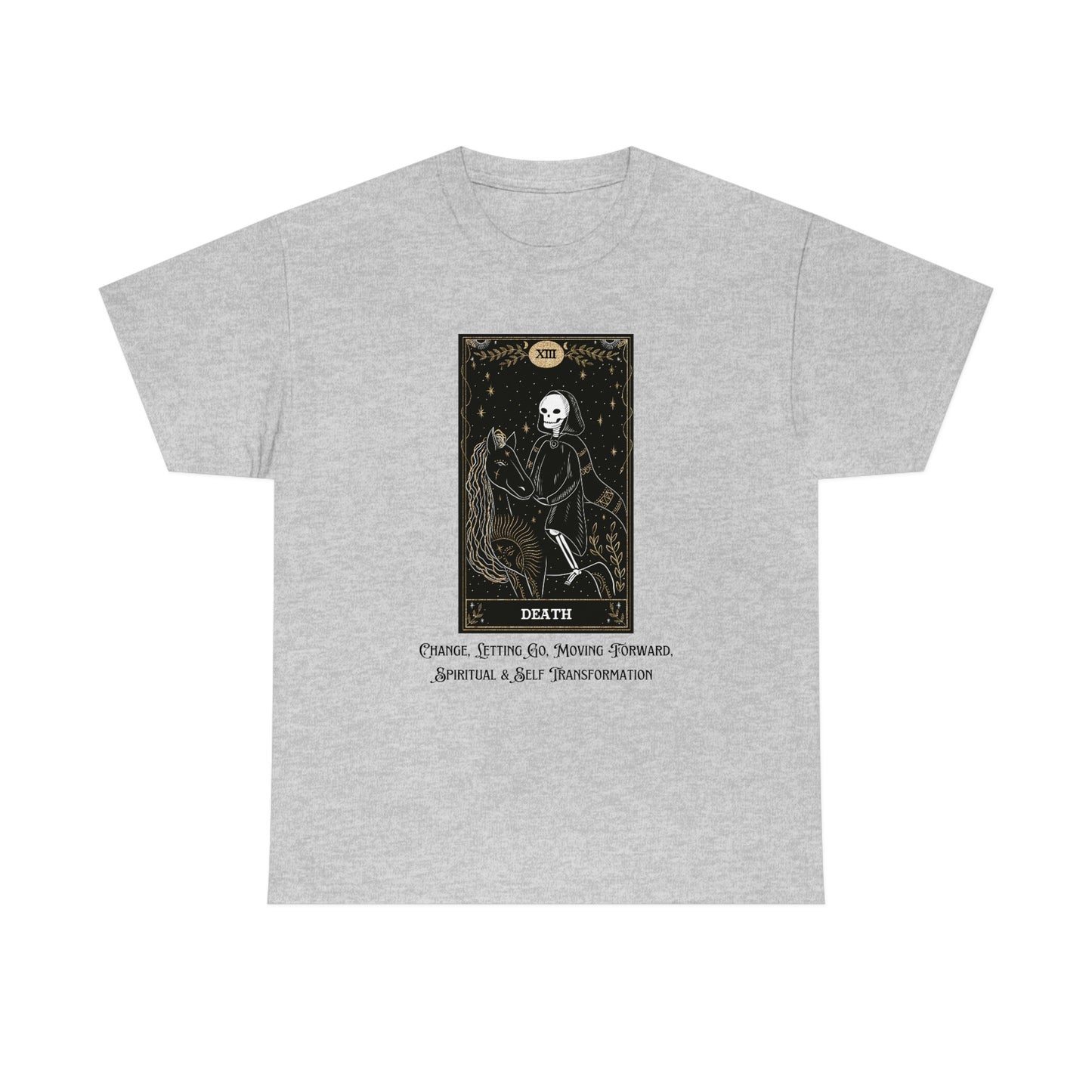 Death Tarot Card Unisex Heavy Cotton Tee