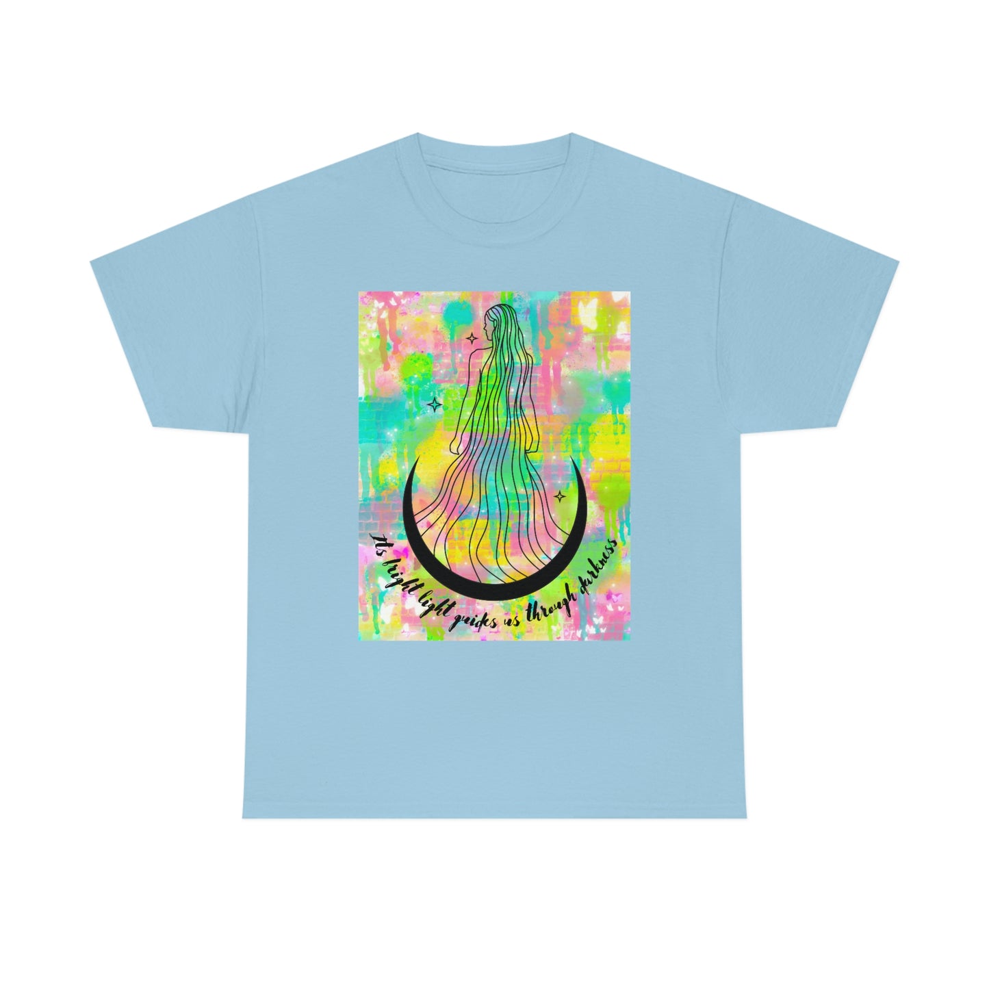 Moon Goddess Guiding light Unisex Heavy Cotton Tee