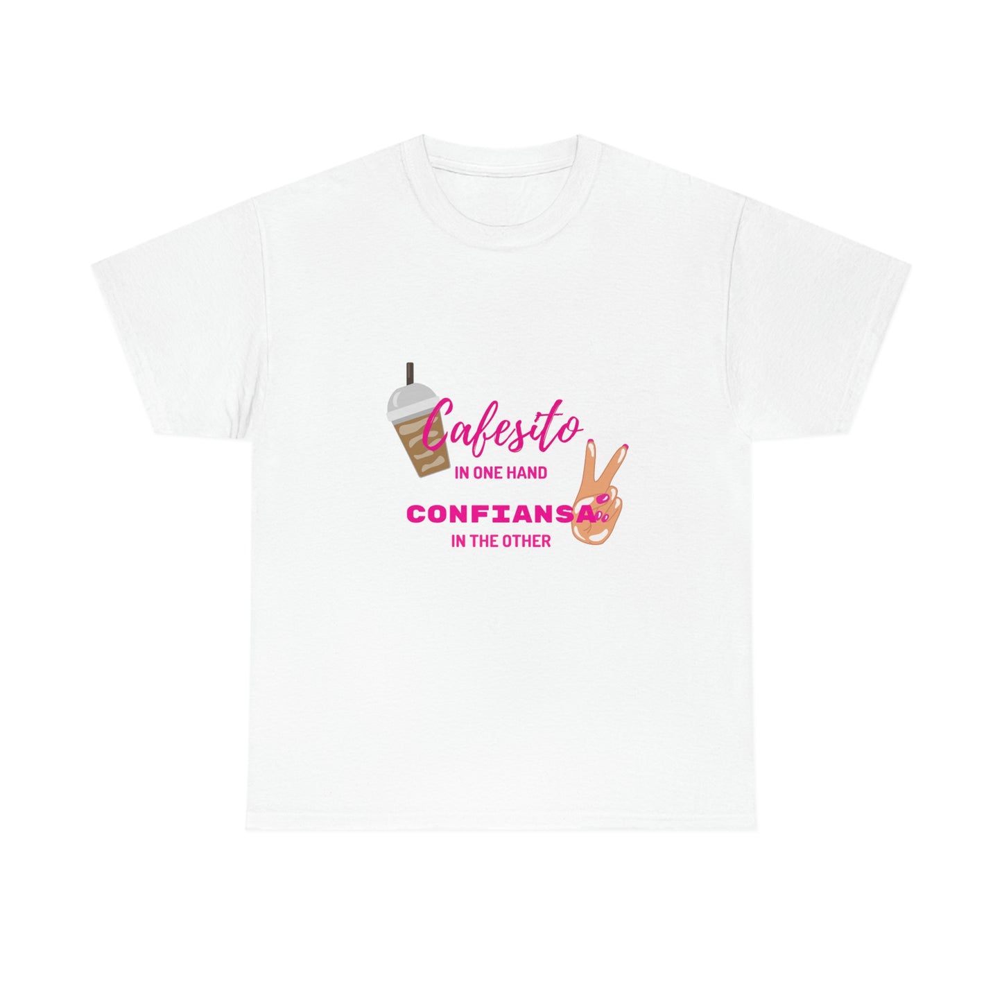 Cafesito Y Confianza Latina Lingo Unisex Heavy Cotton Tee