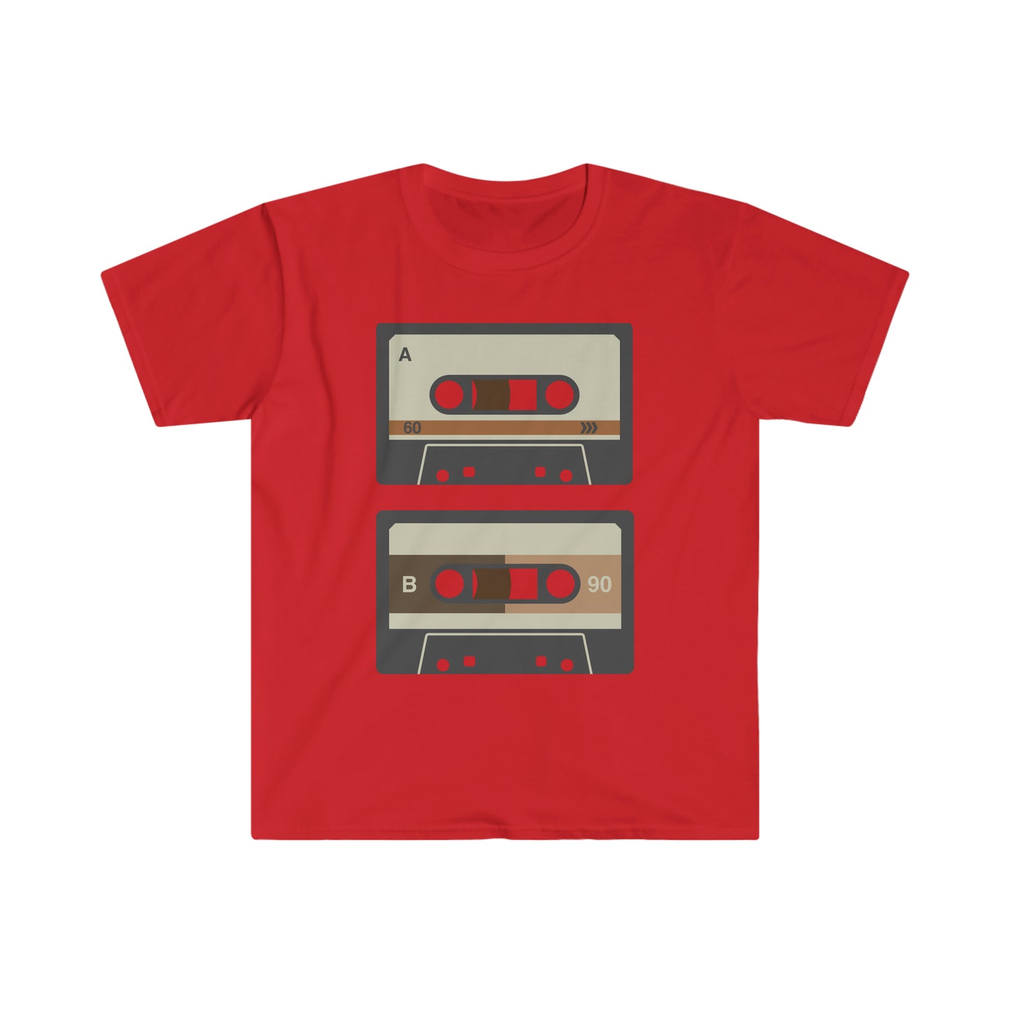 80’s Double Cassette  Unisex Softstyle T-Shirt